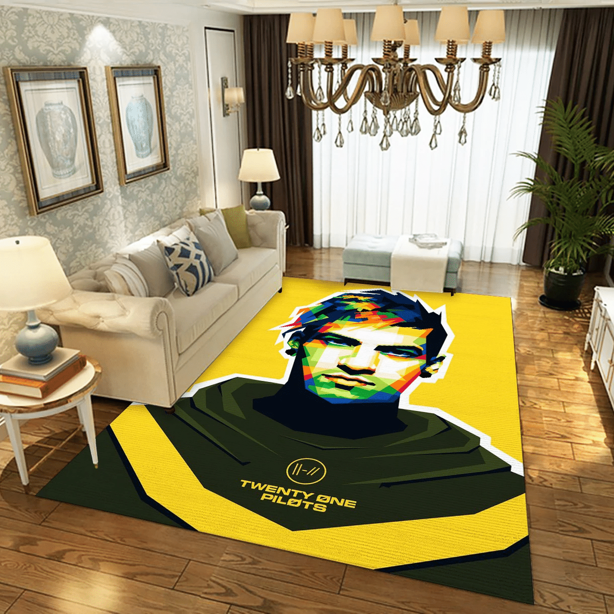 Josh Dun Twenty One Pilots 1 Music Area Rug Carpet, Living Room  Rug - Floor Decor - Indoor Outdoor Rugs