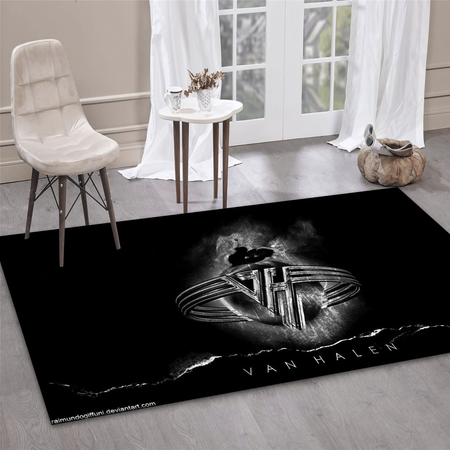 Van Halen Logo V2 Music Area Rug, Living Room  Rug - Christmas Gift US Decor - Indoor Outdoor Rugs