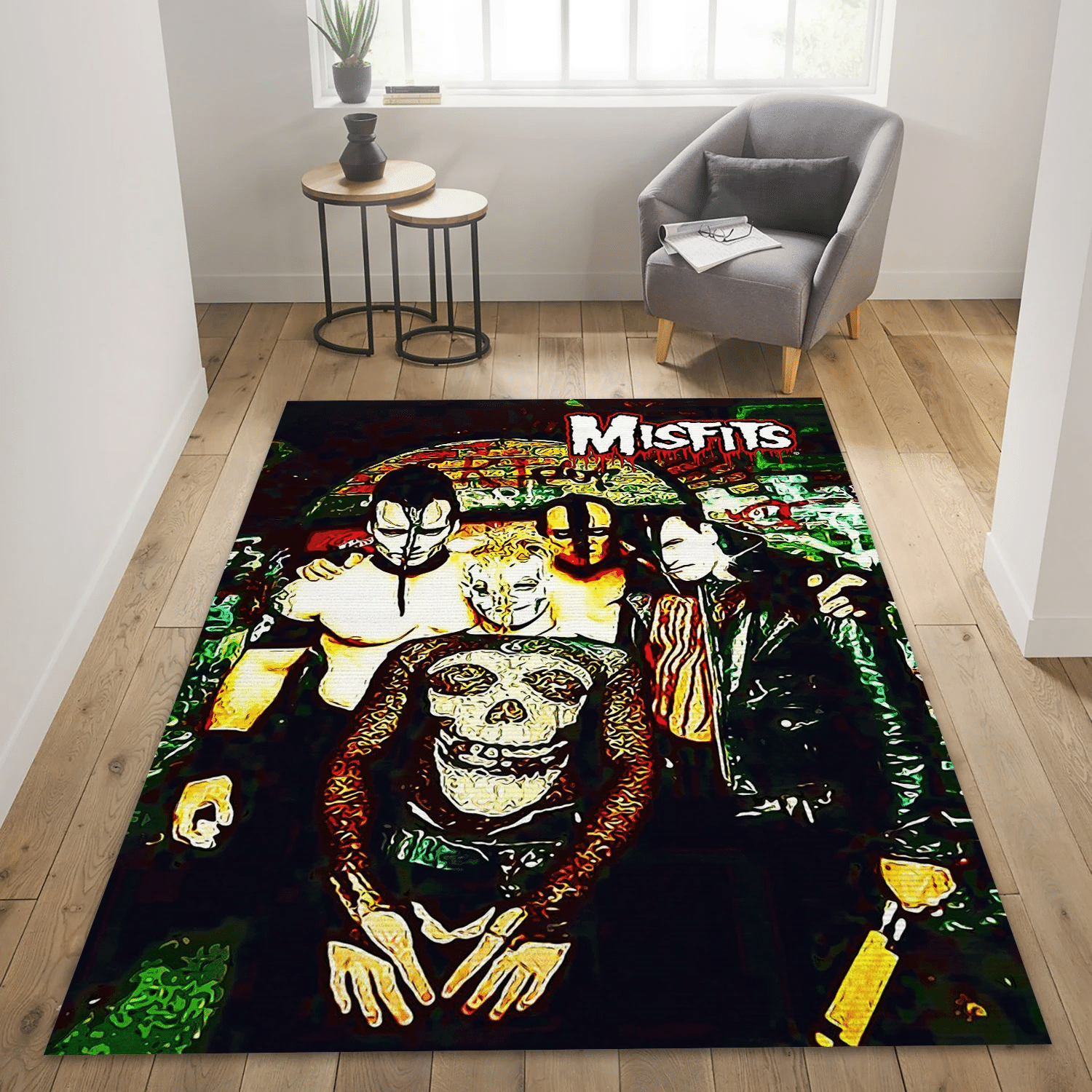 Misfits Punk Band Music Area Rug For Christmas, Living Room  Rug - Home Decor - Indoor Outdoor Rugs