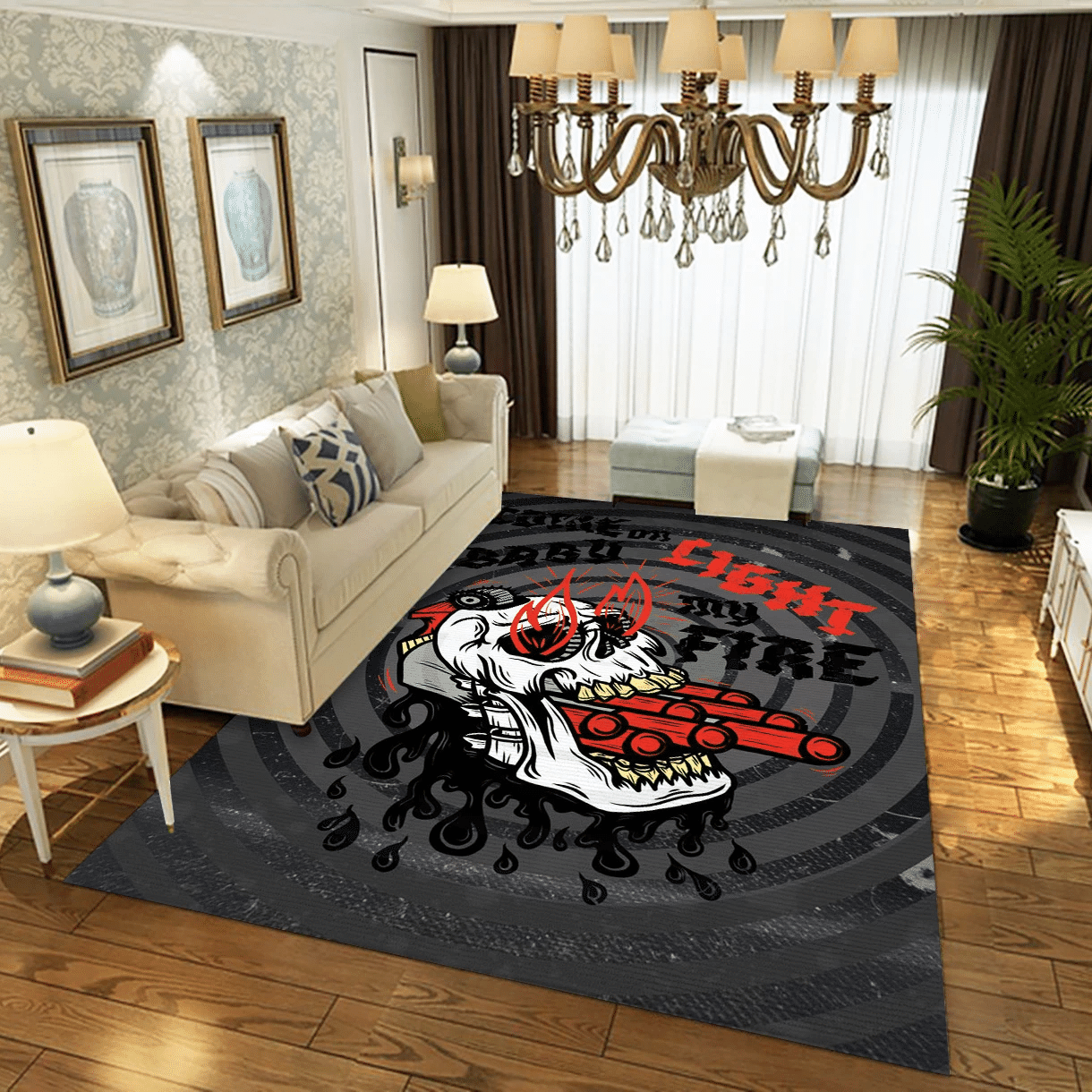 Come On Baby Light My Fire The Doors Music Area Rug Carpet, Living Room  Rug - Christmas Gift US Decor - Indoor Outdoor Rugs