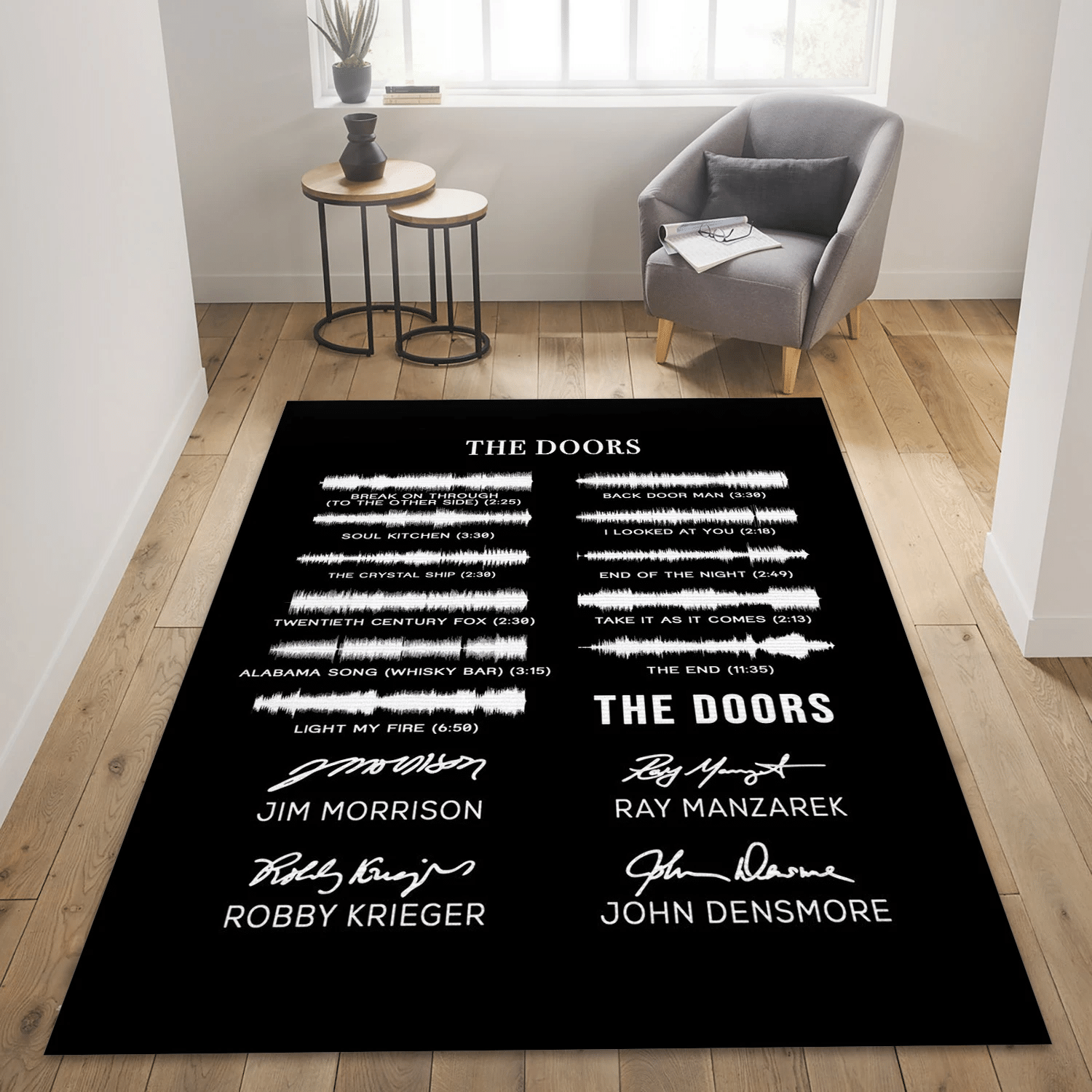 The Doors Signature Area Rug, Living Room  Rug - Family Gift US Decor - Indoor Outdoor Rugs