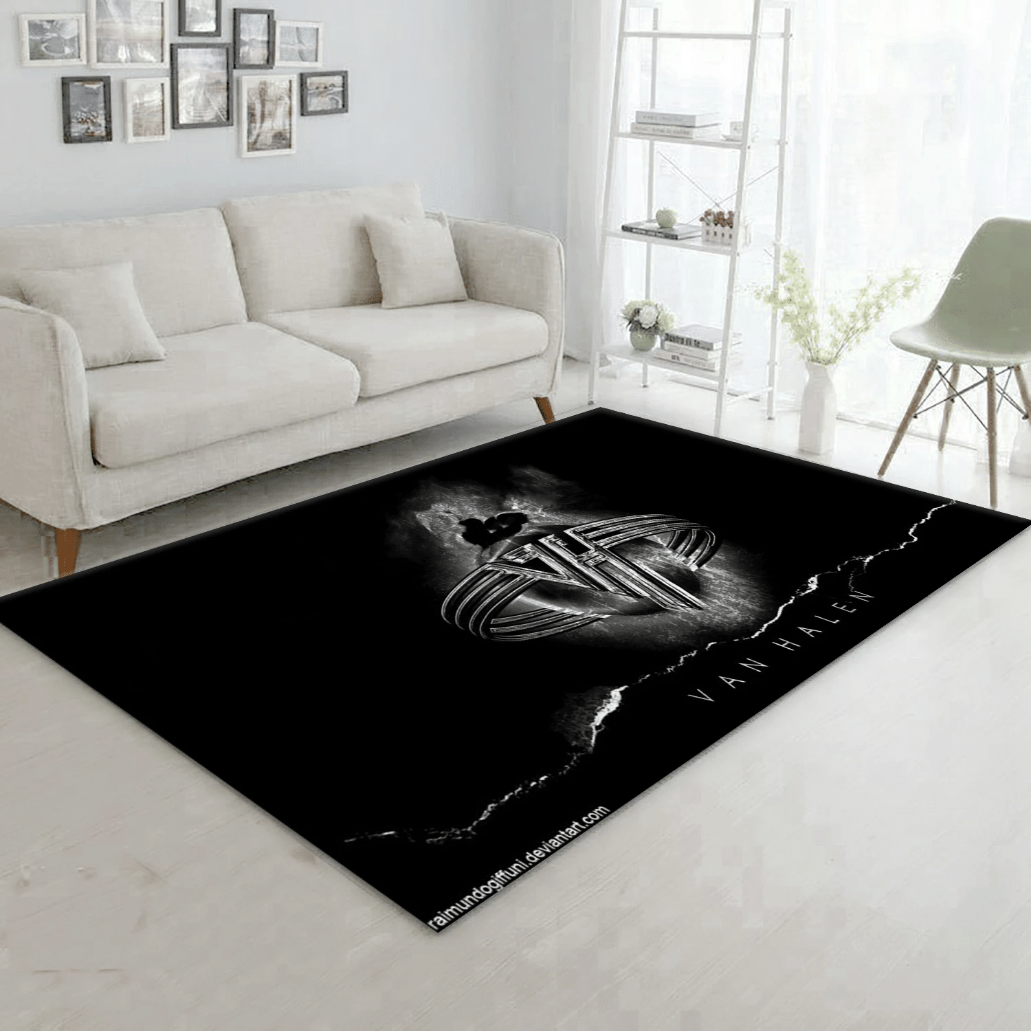 Van Halen Logo V2 Music Area Rug, Living Room  Rug - Christmas Gift US Decor - Indoor Outdoor Rugs