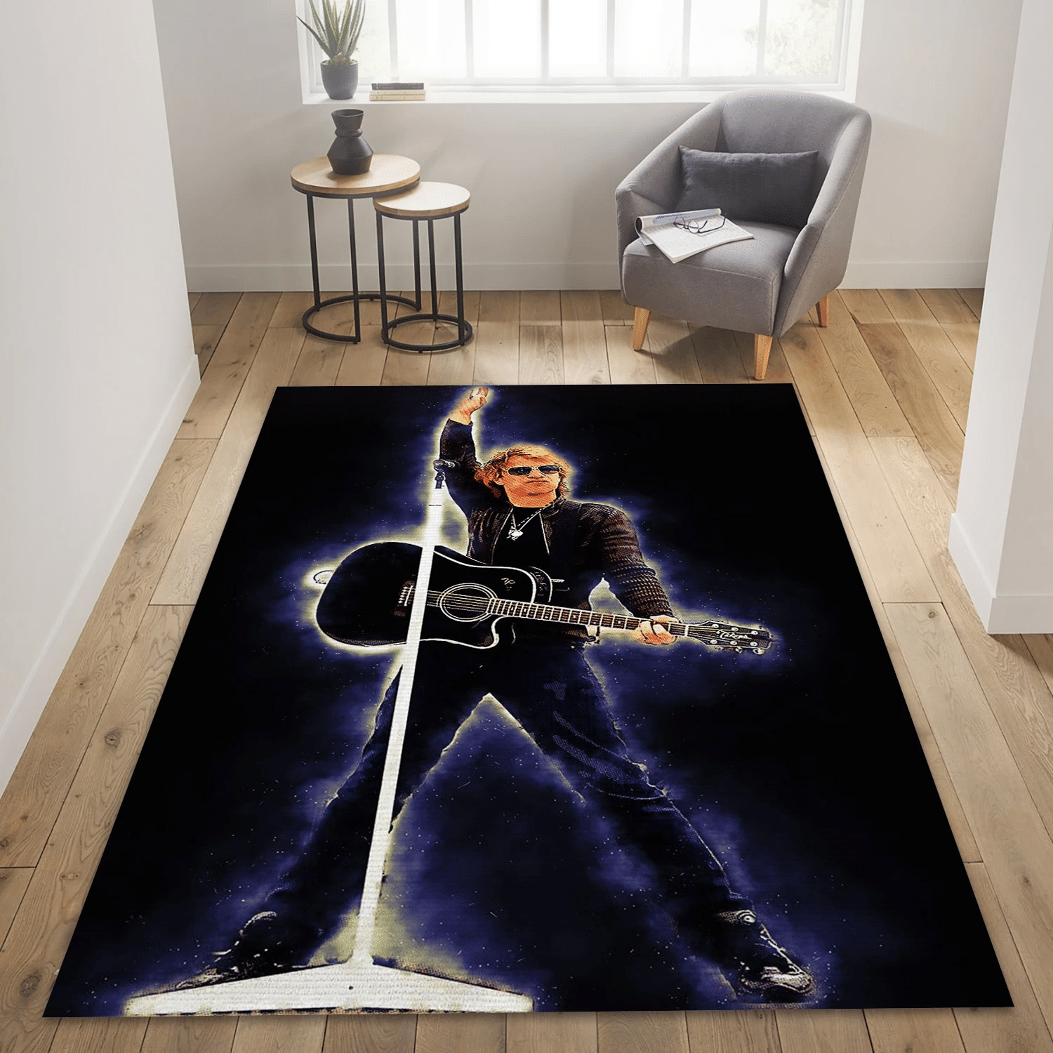 Spirit Of Bon Jovi Music Area Rug For Christmas, Living Room  Rug - Christmas Gift US Decor - Indoor Outdoor Rugs