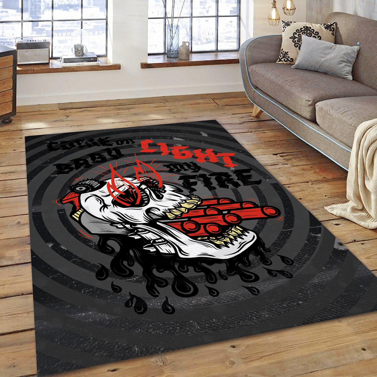 Come On Baby Light My Fire The Doors Music Area Rug Carpet, Living Room  Rug - Christmas Gift US Decor - Indoor Outdoor Rugs