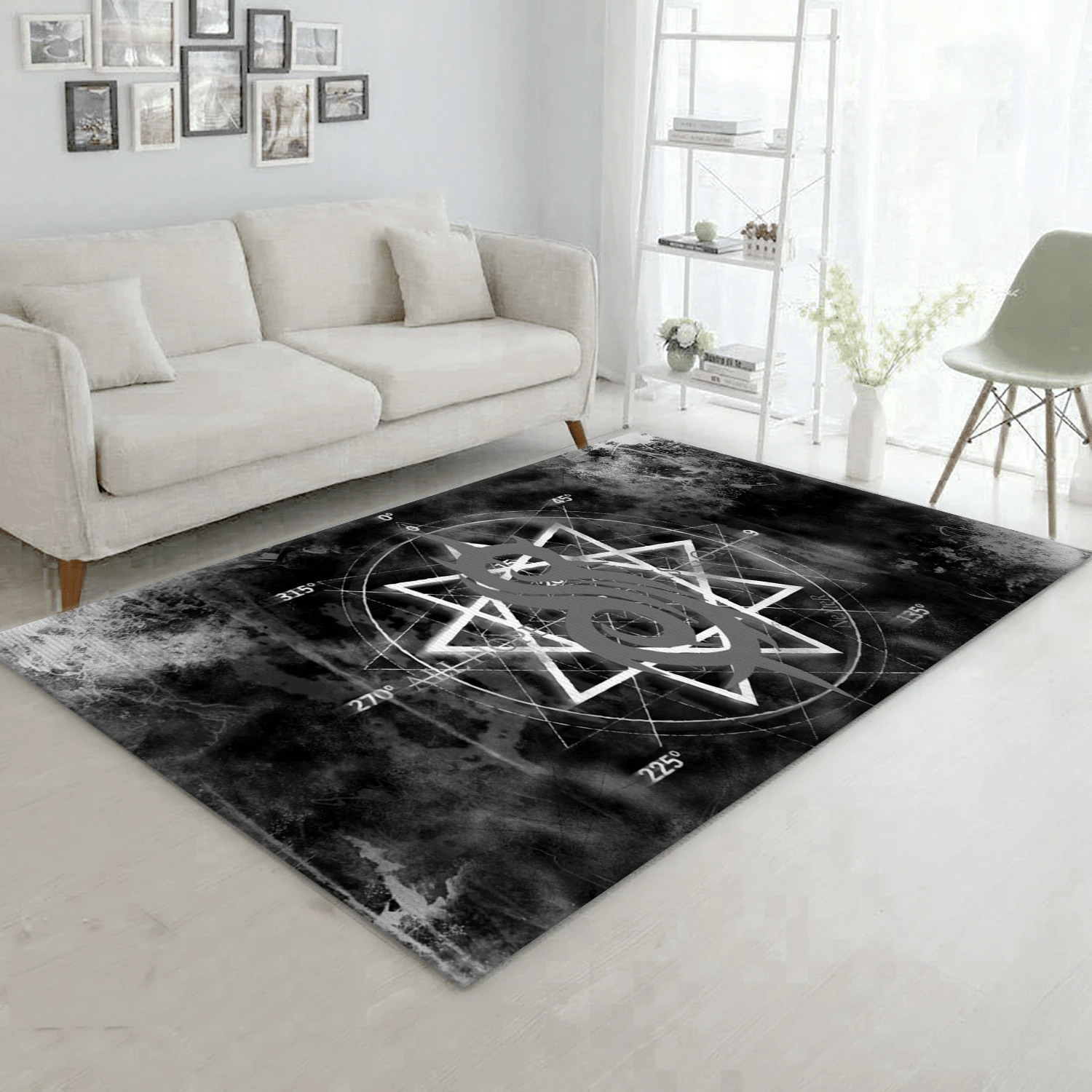 Slipknot Logo 5 Music Area Rug Carpet, Living Room  Rug - Christmas Gift US Decor - Indoor Outdoor Rugs