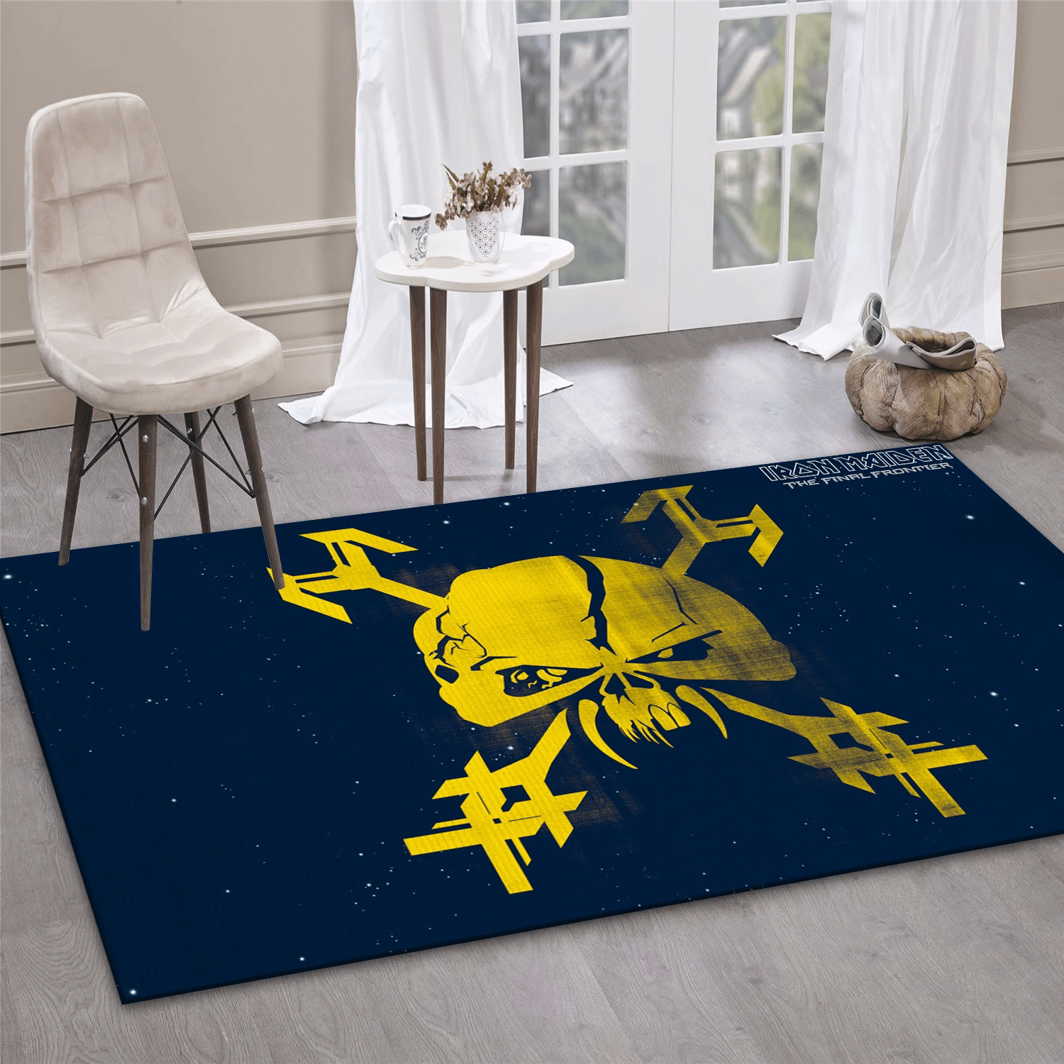 Iron Maiden Logo 2 Music Area Rug, Living Room  Rug - Home Decor - Indoor Outdoor Rugs