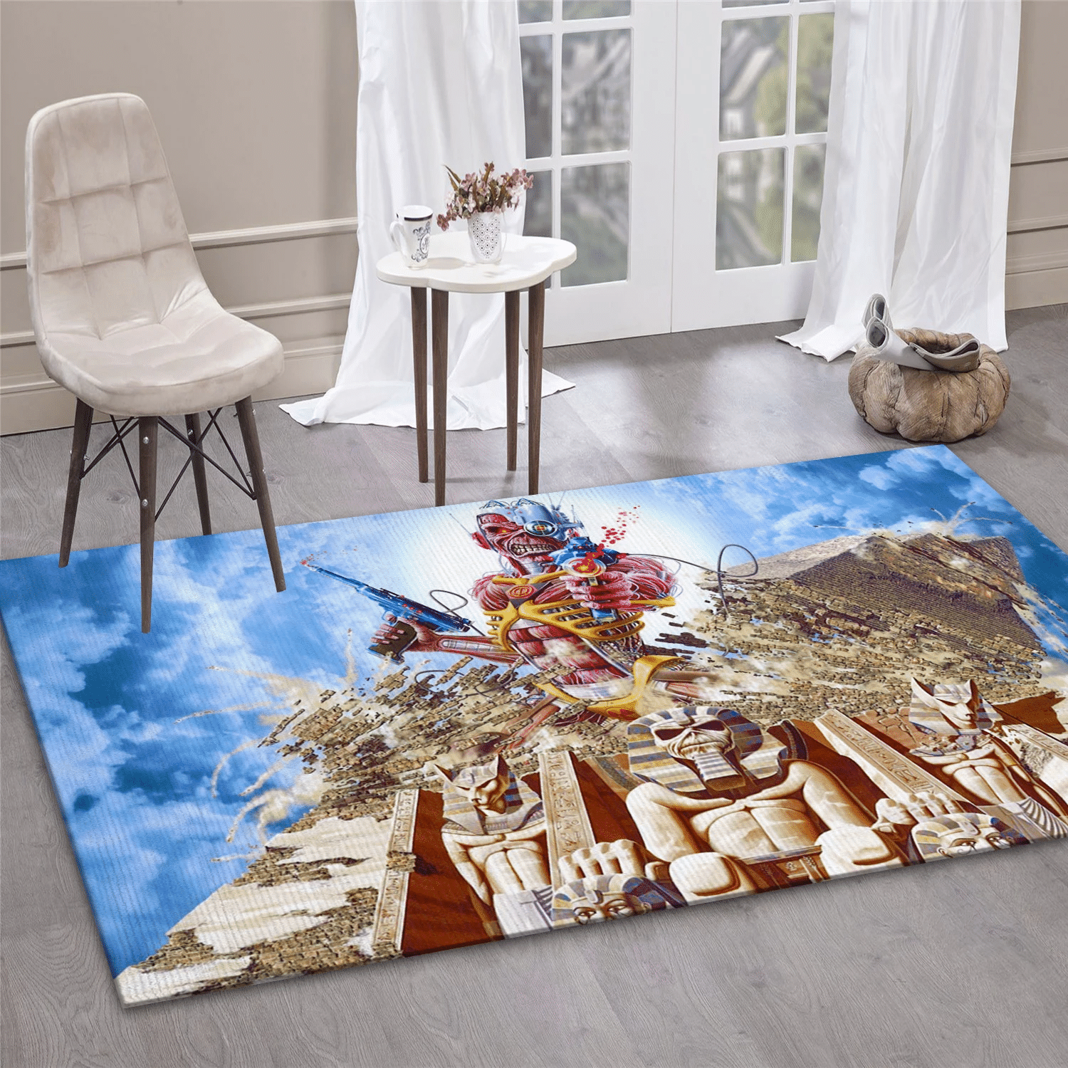 Iron Maiden Mummy 2 Music Area Rug Carpet, Living Room  Rug - Christmas Gift US Decor - Indoor Outdoor Rugs