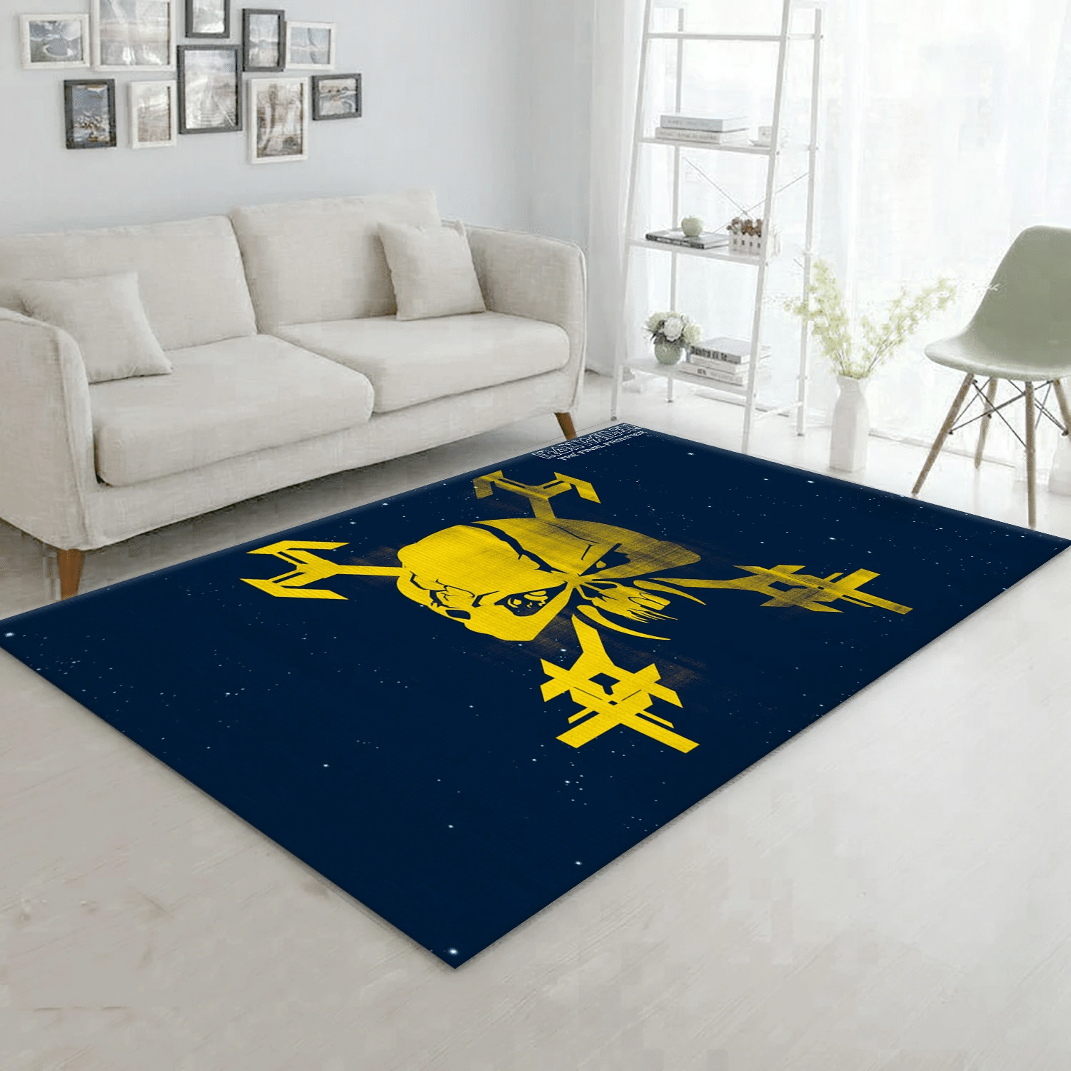 Iron Maiden Logo 2 Music Area Rug, Living Room  Rug - Home Decor - Indoor Outdoor Rugs