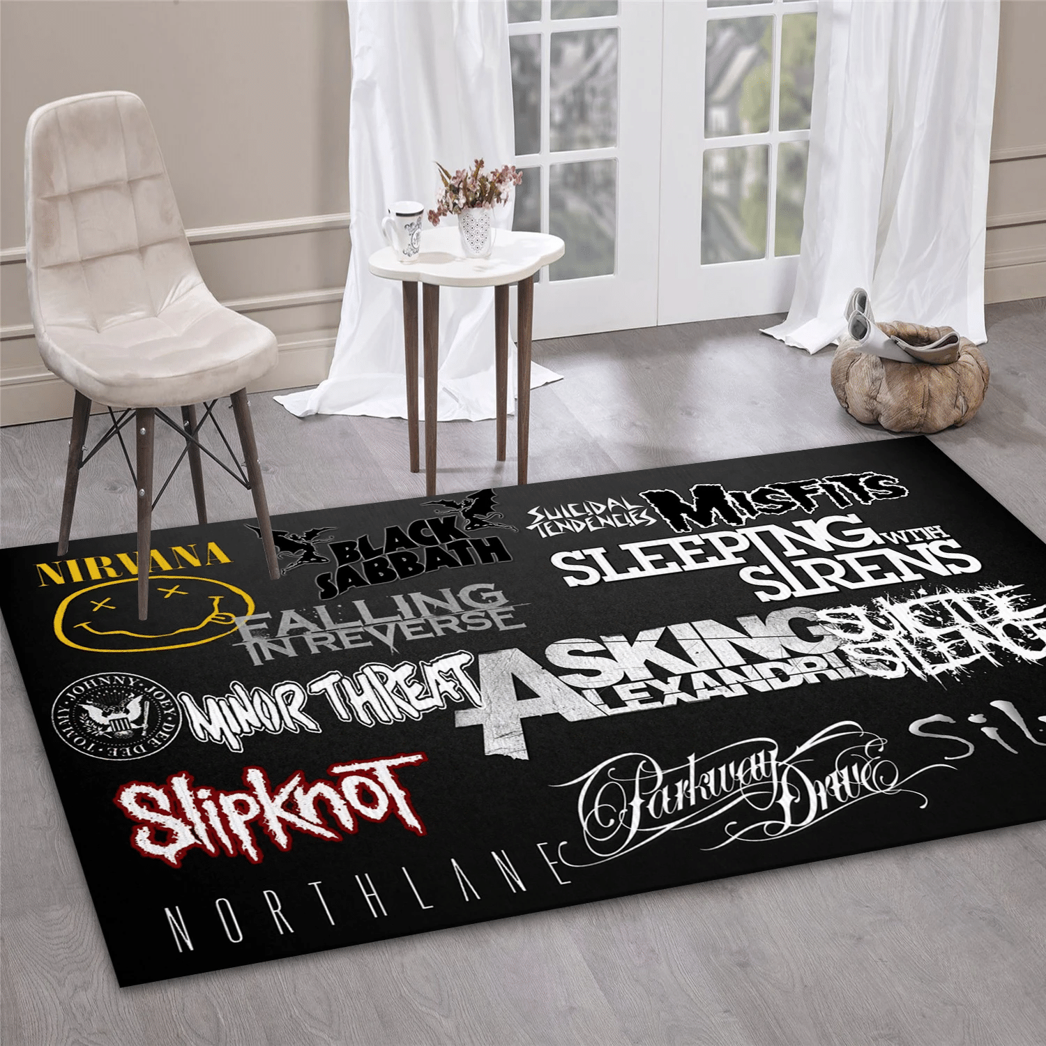 Legend Rock Band Music Area Rug Carpet, Living Room  Rug - US Gift Decor - Indoor Outdoor Rugs