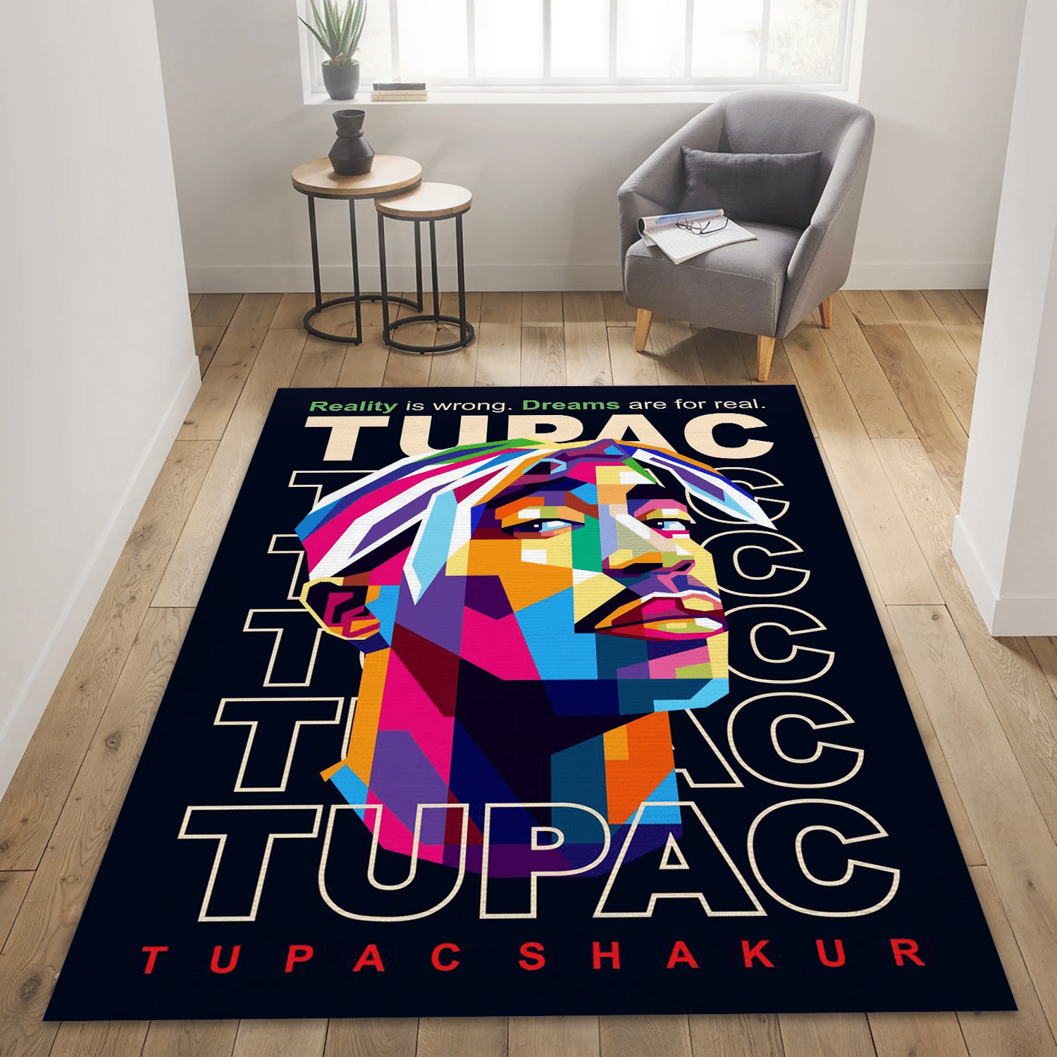 Tupac Shakur Music Area Rug, Living Room  Rug - Christmas Gift US Decor - Indoor Outdoor Rugs