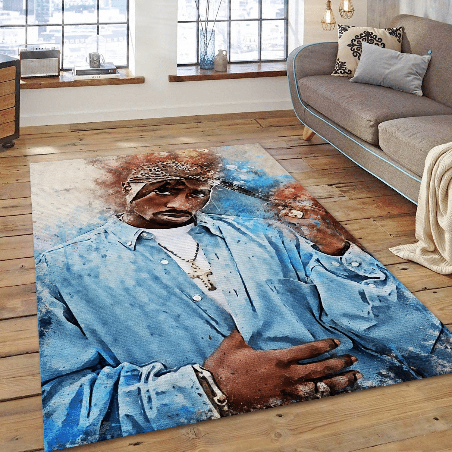 Tupac Amaru Shakur Music Area Rug For Christmas, Living Room  Rug - Family Gift US Decor - Indoor Outdoor Rugs