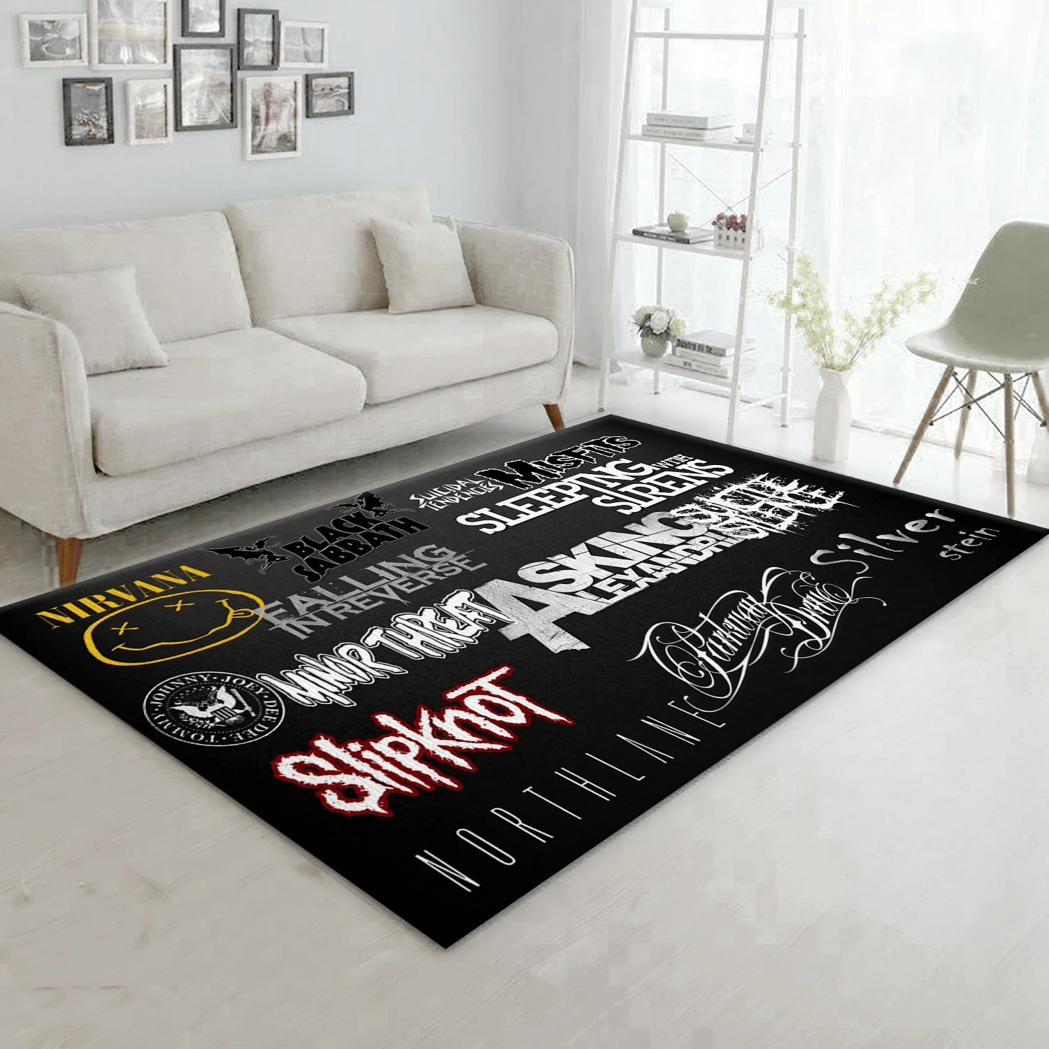 Legend Rock Band Music Area Rug Carpet, Living Room  Rug - US Gift Decor - Indoor Outdoor Rugs