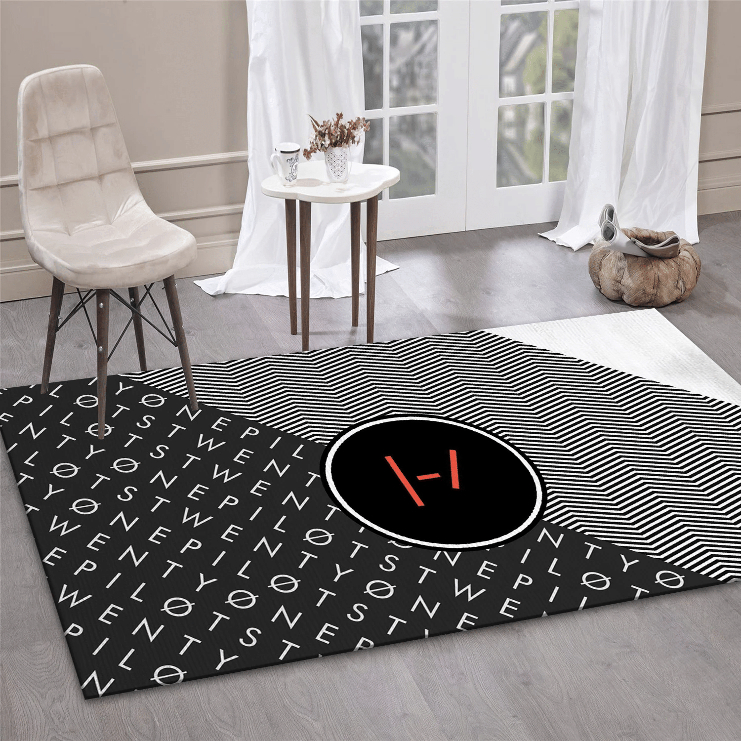 Twenty One Pilots Band 3 Music Area Rug, Living Room  Rug - Floor Decor - Indoor Outdoor Rugs