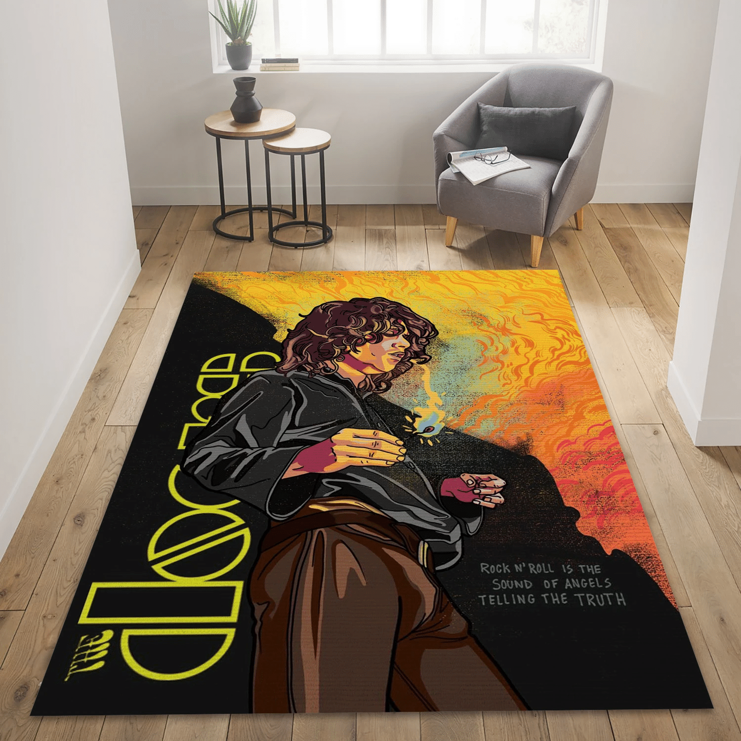 Jim Morrison The Doors 1 Music Area Rug Carpet, Living Room  Rug - Floor Decor - Indoor Outdoor Rugs