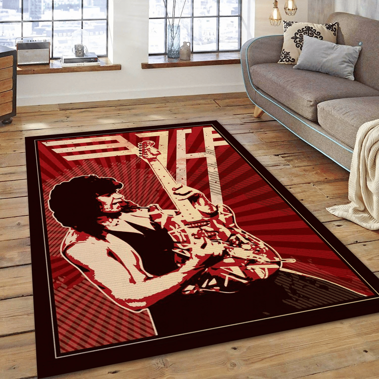 Van Halen Legend Area Rug, Living Room  Rug - Home Decor - Indoor Outdoor Rugs