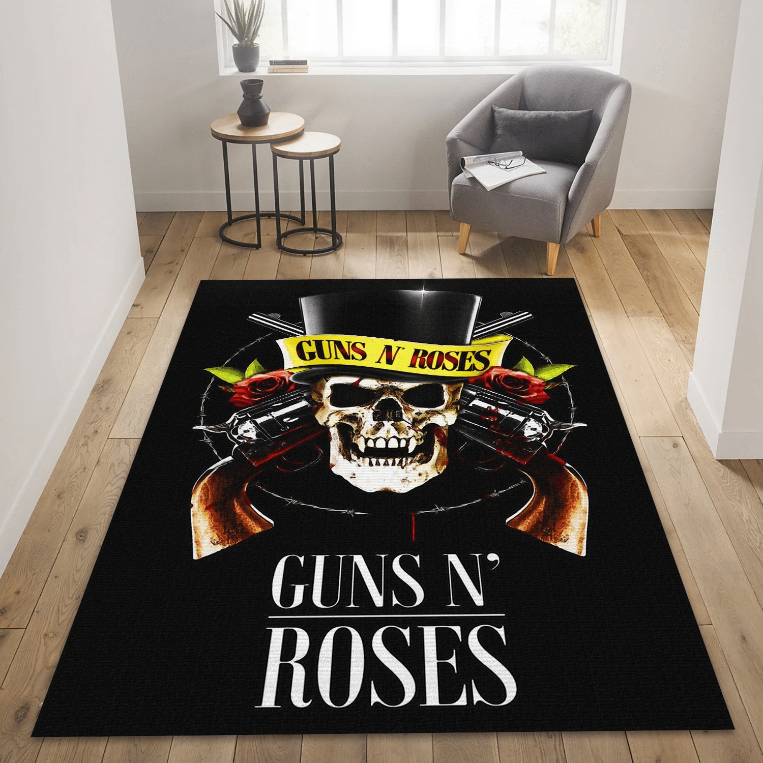 Guns N Roses 2 Music Area Rug Carpet, Living Room  Rug - Family Gift US Decor - Indoor Outdoor Rugs