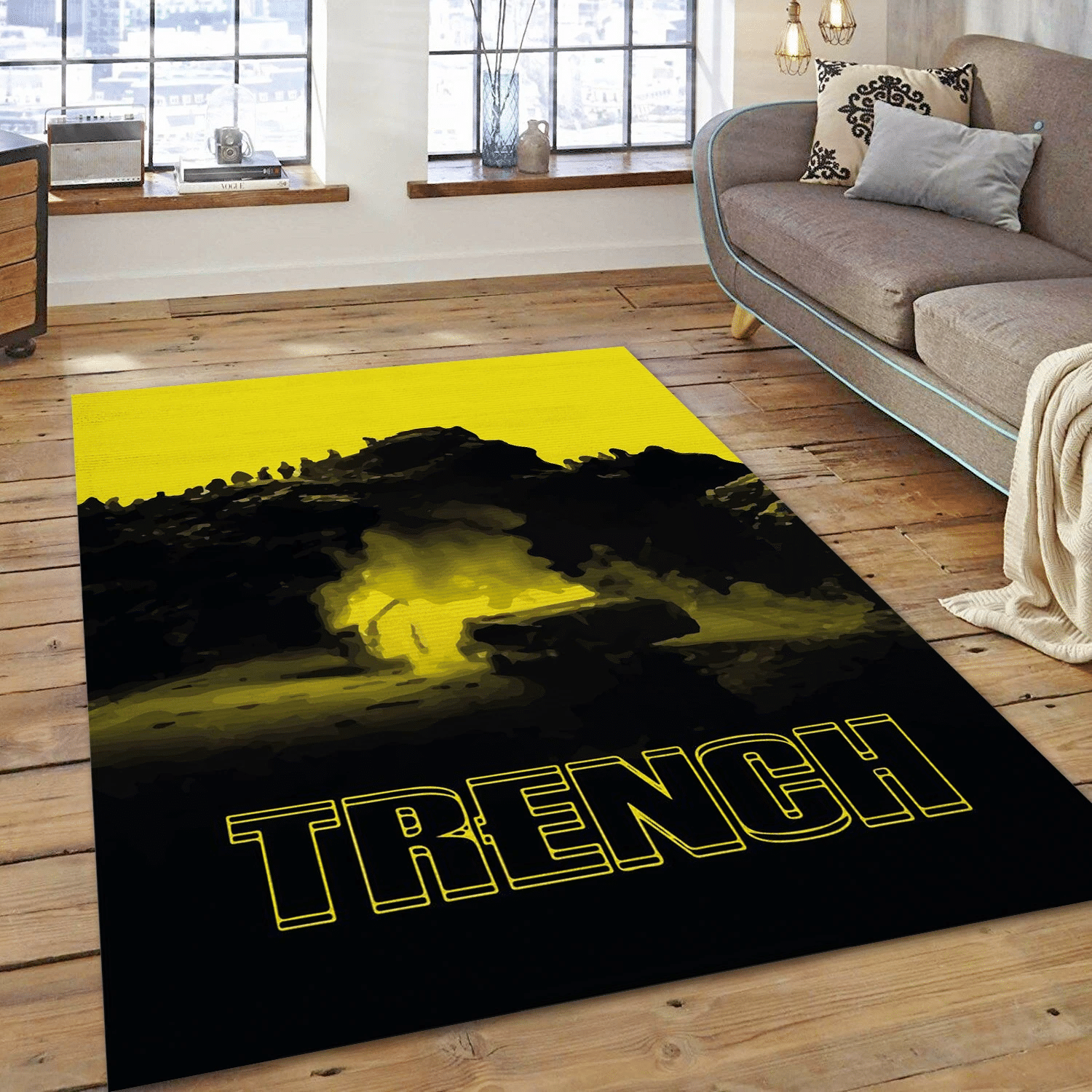 Twenty One Pilots Trench Area Rug, Living Room  Rug - Floor Decor - Indoor Outdoor Rugs