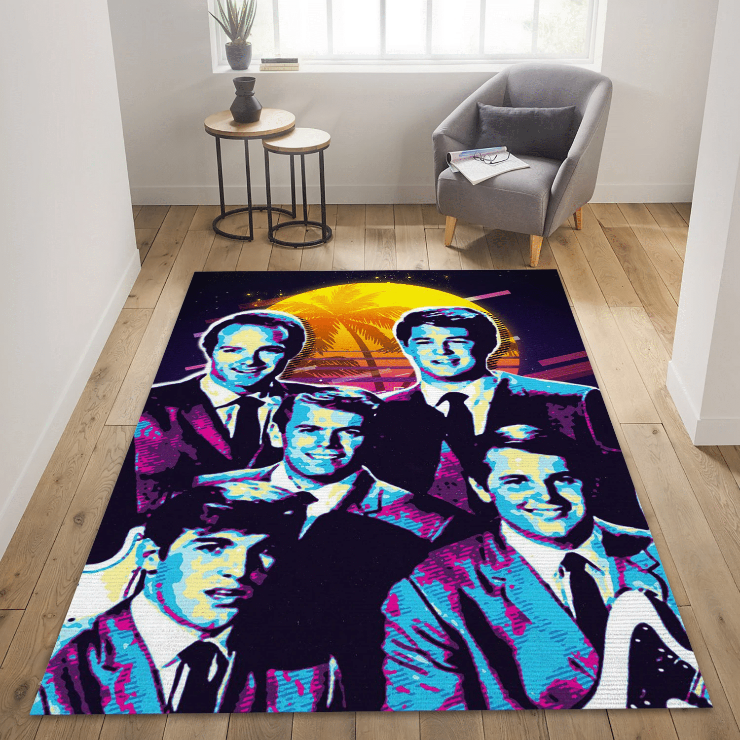 Beach Boys 80s Music Area Rug For Christmas, Living Room  Rug - Home Decor - Indoor Outdoor Rugs