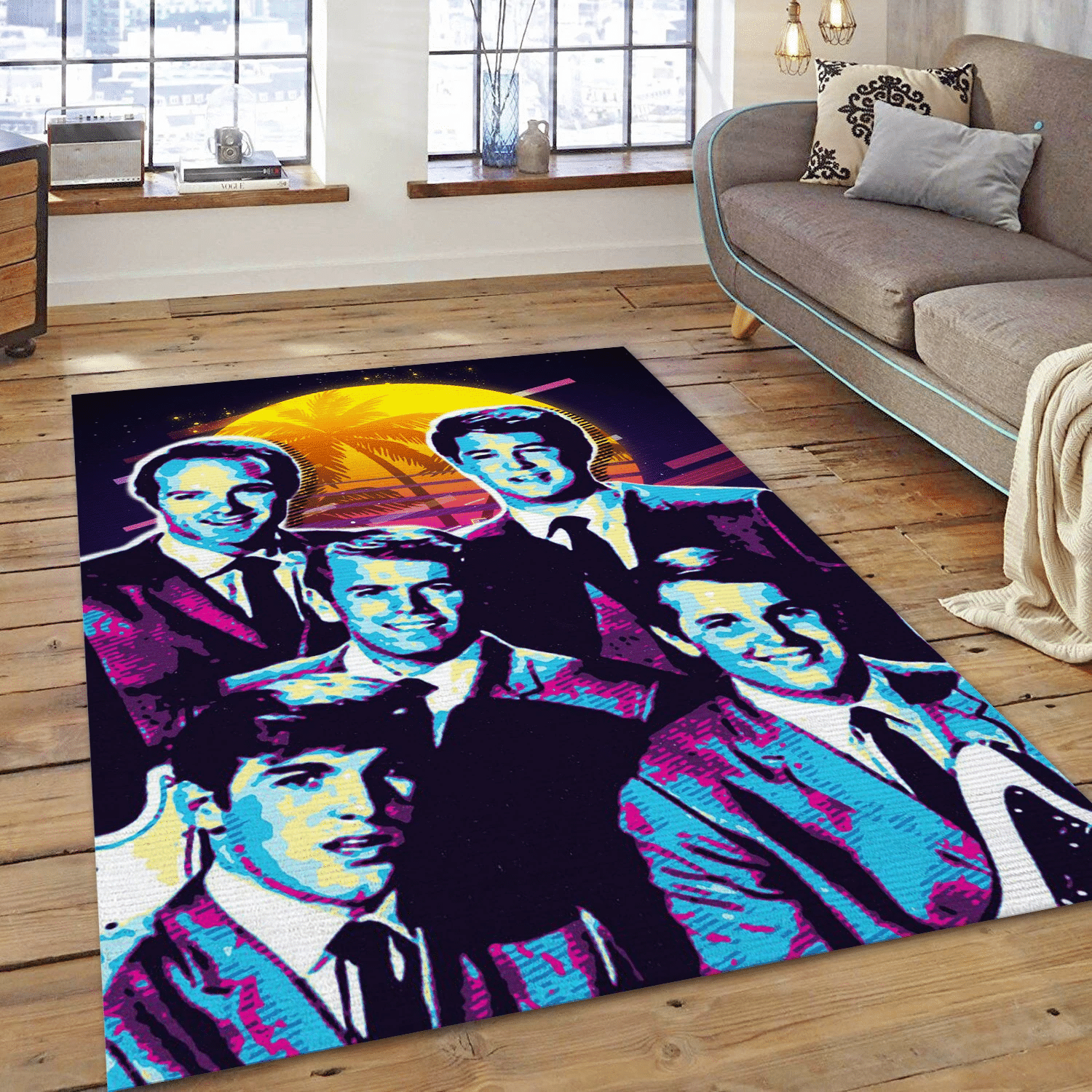 Beach Boys 80s Music Area Rug For Christmas, Living Room  Rug - Home Decor - Indoor Outdoor Rugs