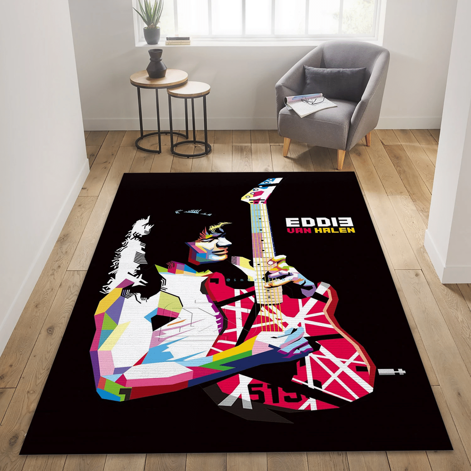 Van Halen Eddie Music Area Rug, Living Room  Rug - Family Gift US Decor - Indoor Outdoor Rugs