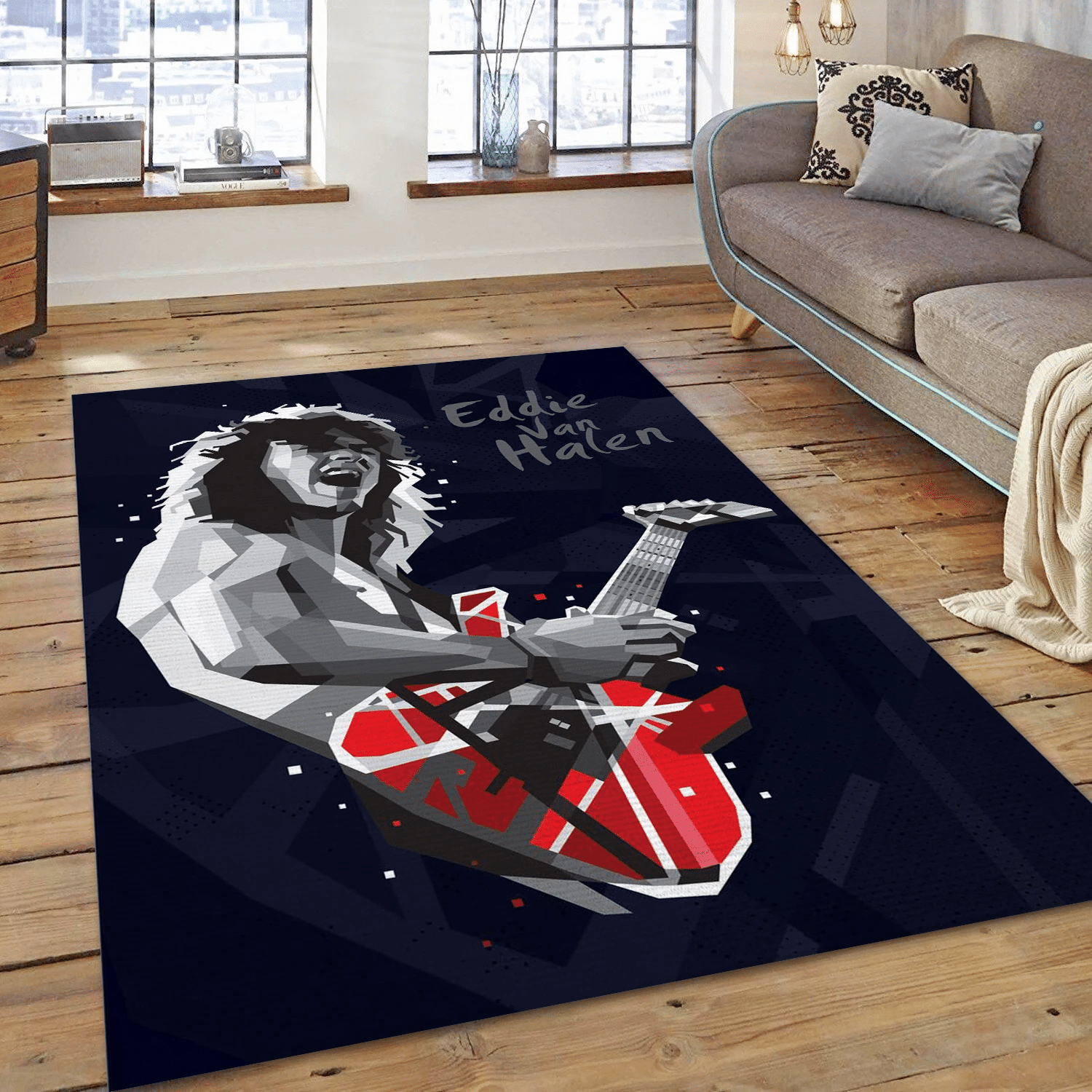 Evd Van Halen Area Rug, Living Room  Rug - Family Gift US Decor - Indoor Outdoor Rugs