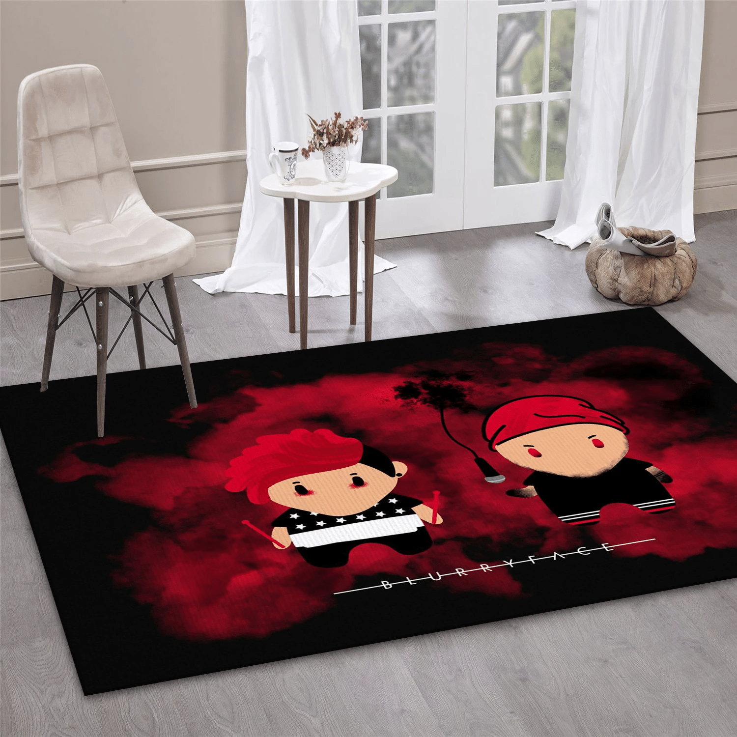 Burryface Twenty One Pilots Music Area Rug For Christmas, Living Room  Rug - Family Gift US Decor - Indoor Outdoor Rugs