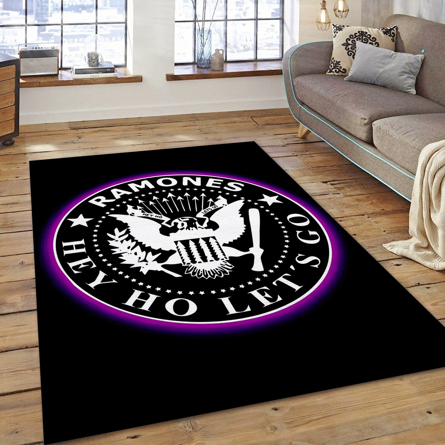 The Ramones Music Area Rug For Christmas, Living Room  Rug - Floor Decor - Indoor Outdoor Rugs