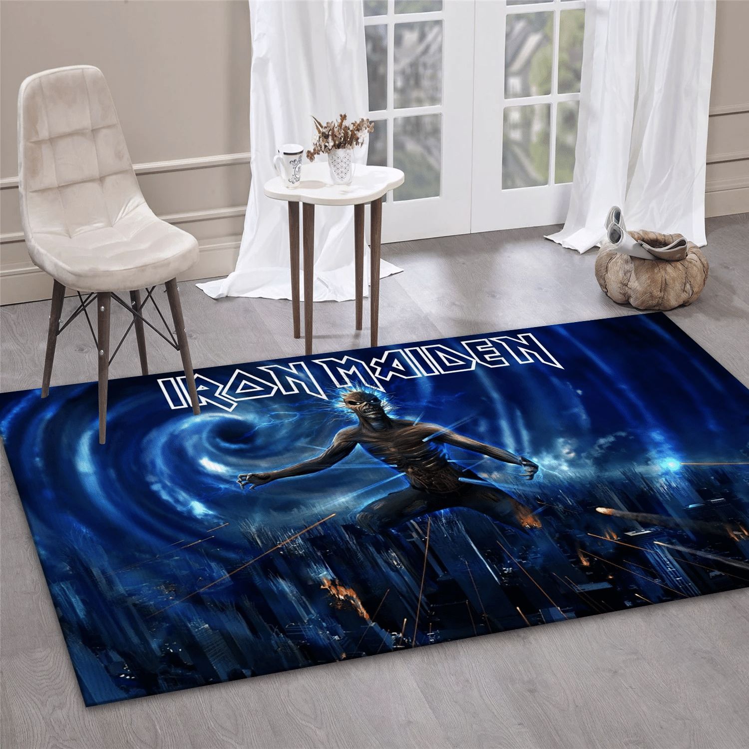 Iron Maiden Heavy Metal Music Area Rug Carpet, Living Room  Rug - Home Decor - Indoor Outdoor Rugs