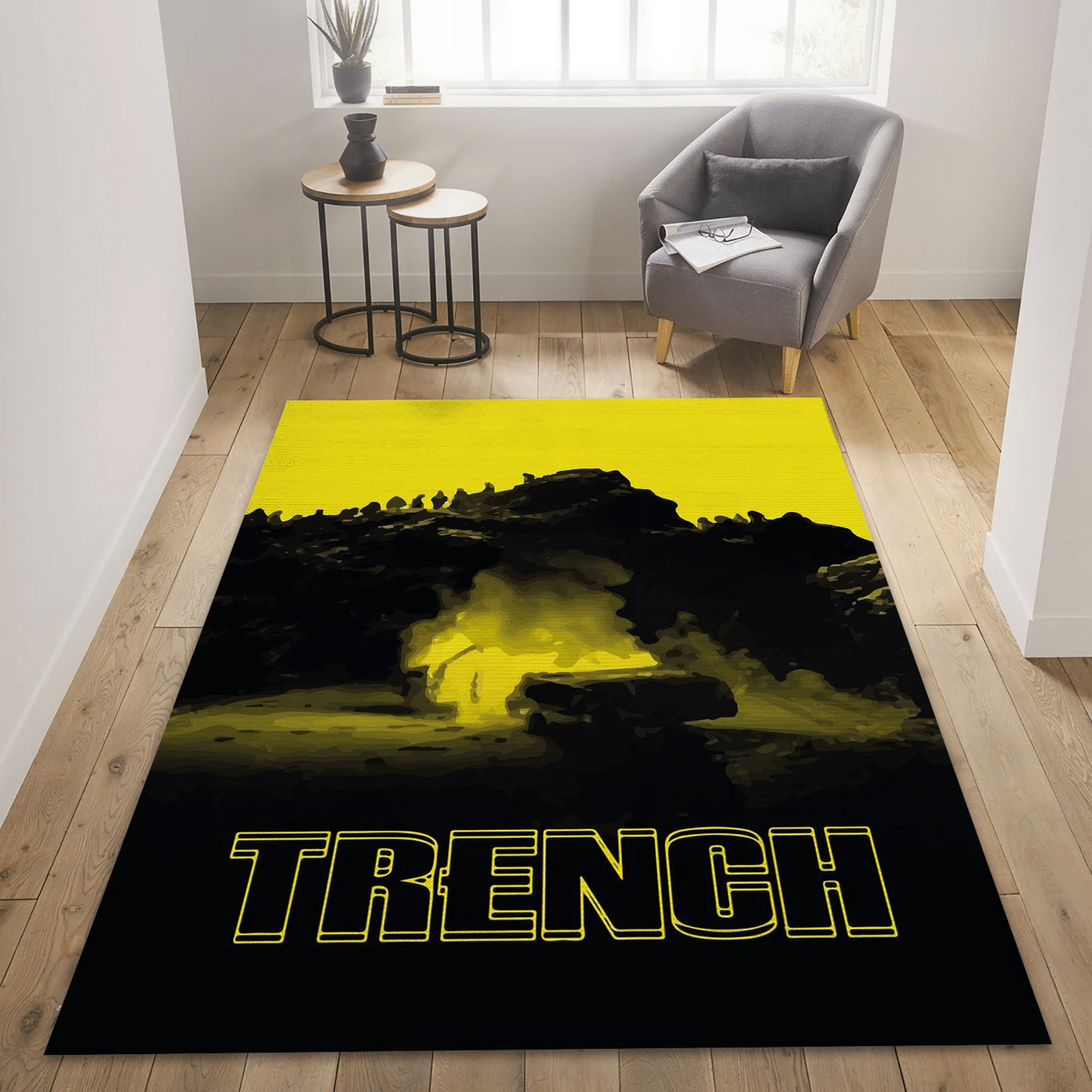 Twenty One Pilots Trench Area Rug, Living Room  Rug - Floor Decor - Indoor Outdoor Rugs