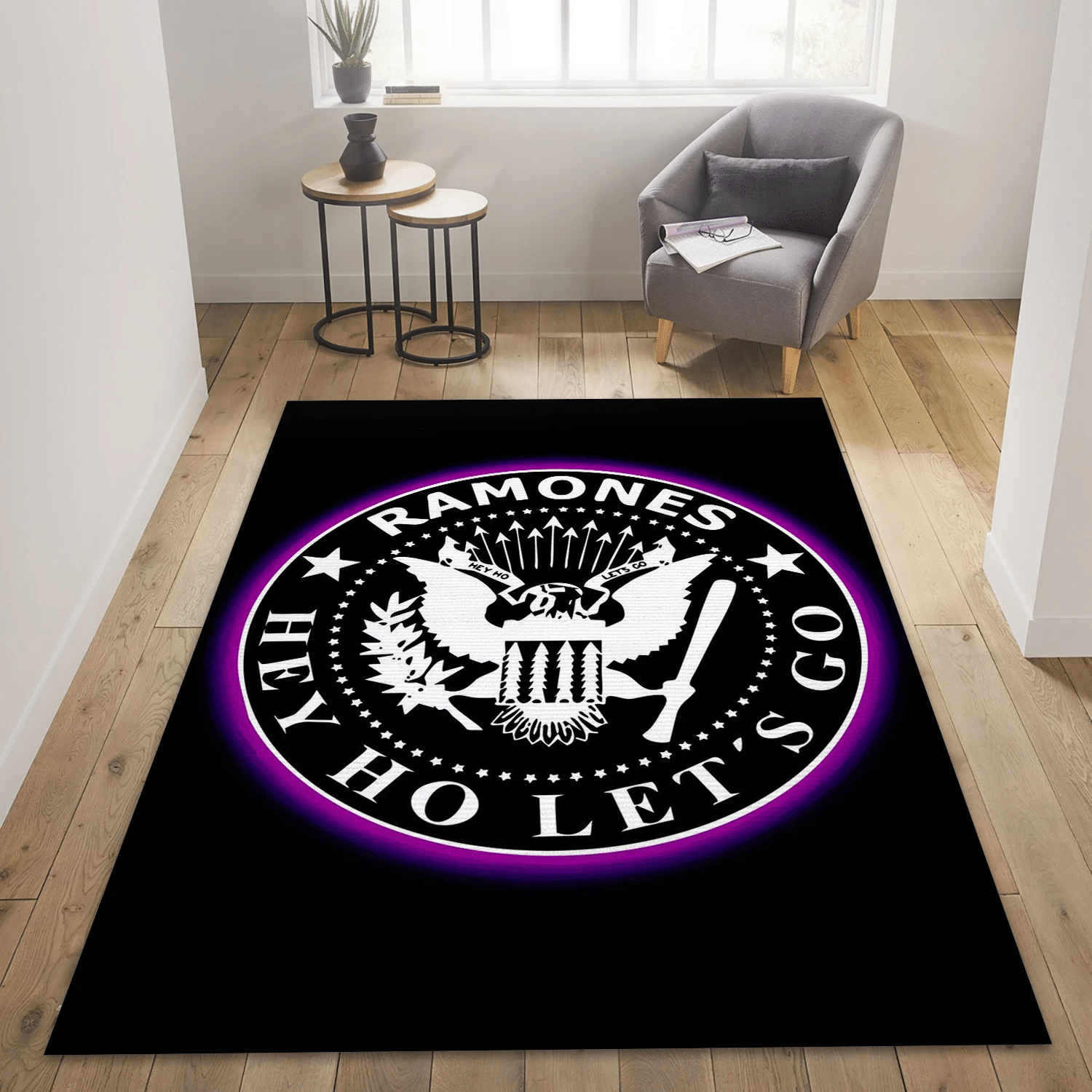 The Ramones Music Area Rug For Christmas, Living Room  Rug - Floor Decor - Indoor Outdoor Rugs