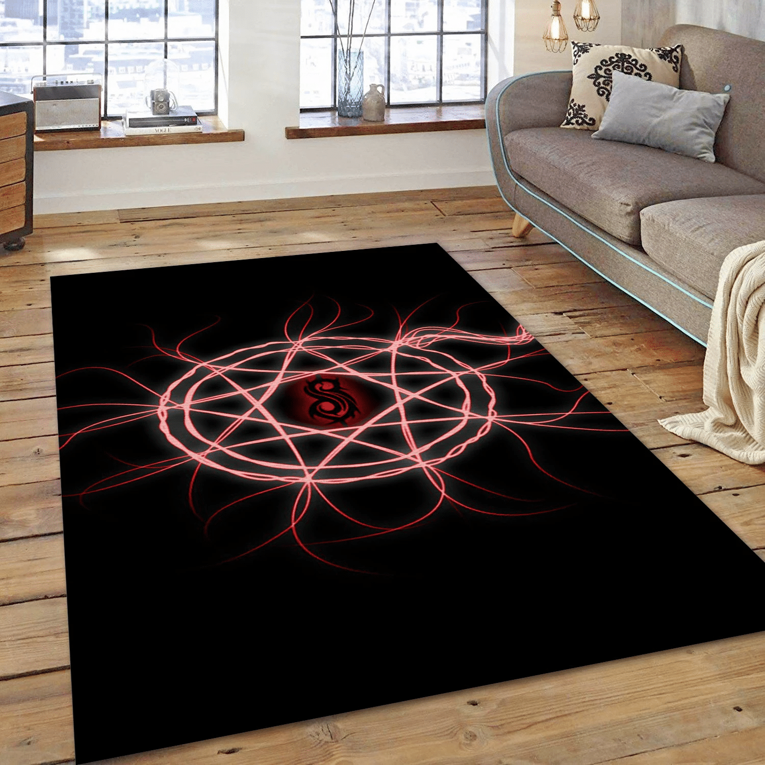 Slipknot Band Logo Area Rug, Living Room  Rug - Christmas Gift US Decor - Indoor Outdoor Rugs