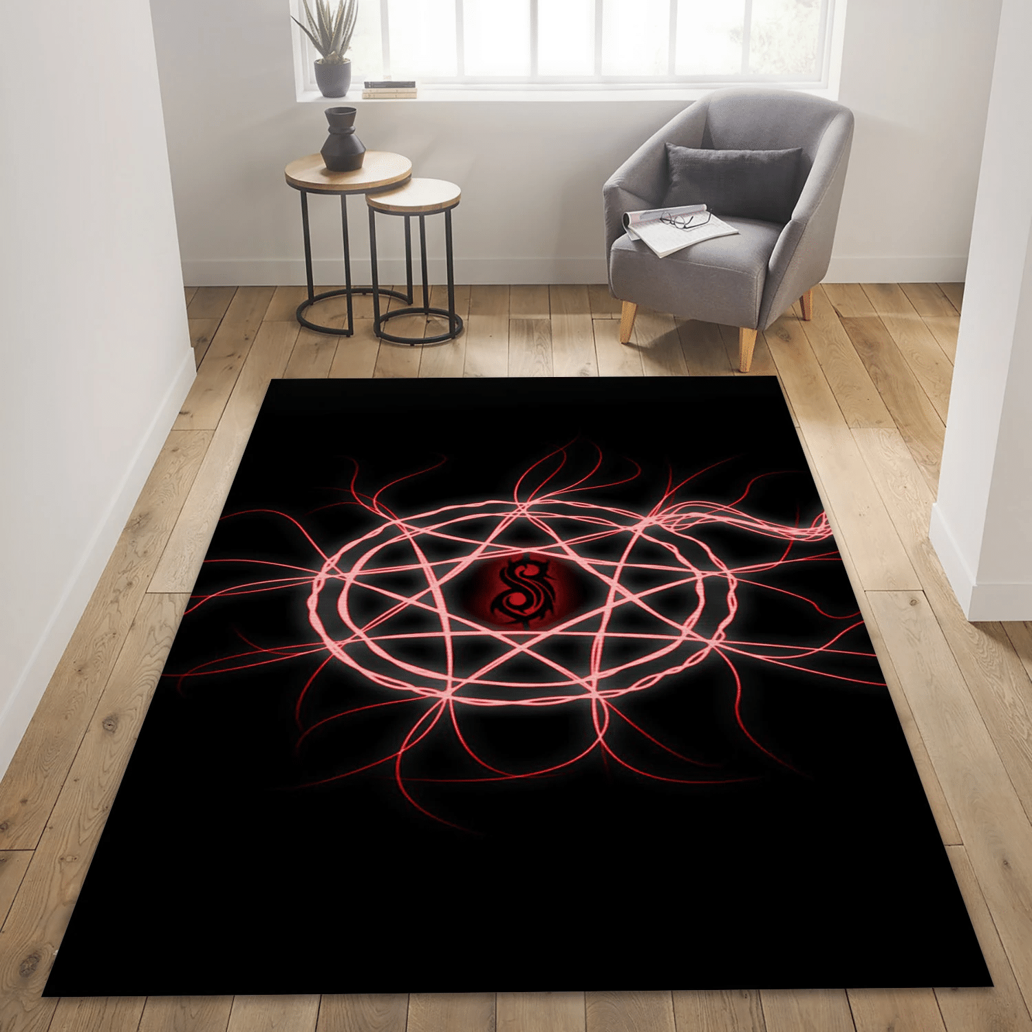 Slipknot Band Logo Area Rug, Living Room  Rug - Christmas Gift US Decor - Indoor Outdoor Rugs