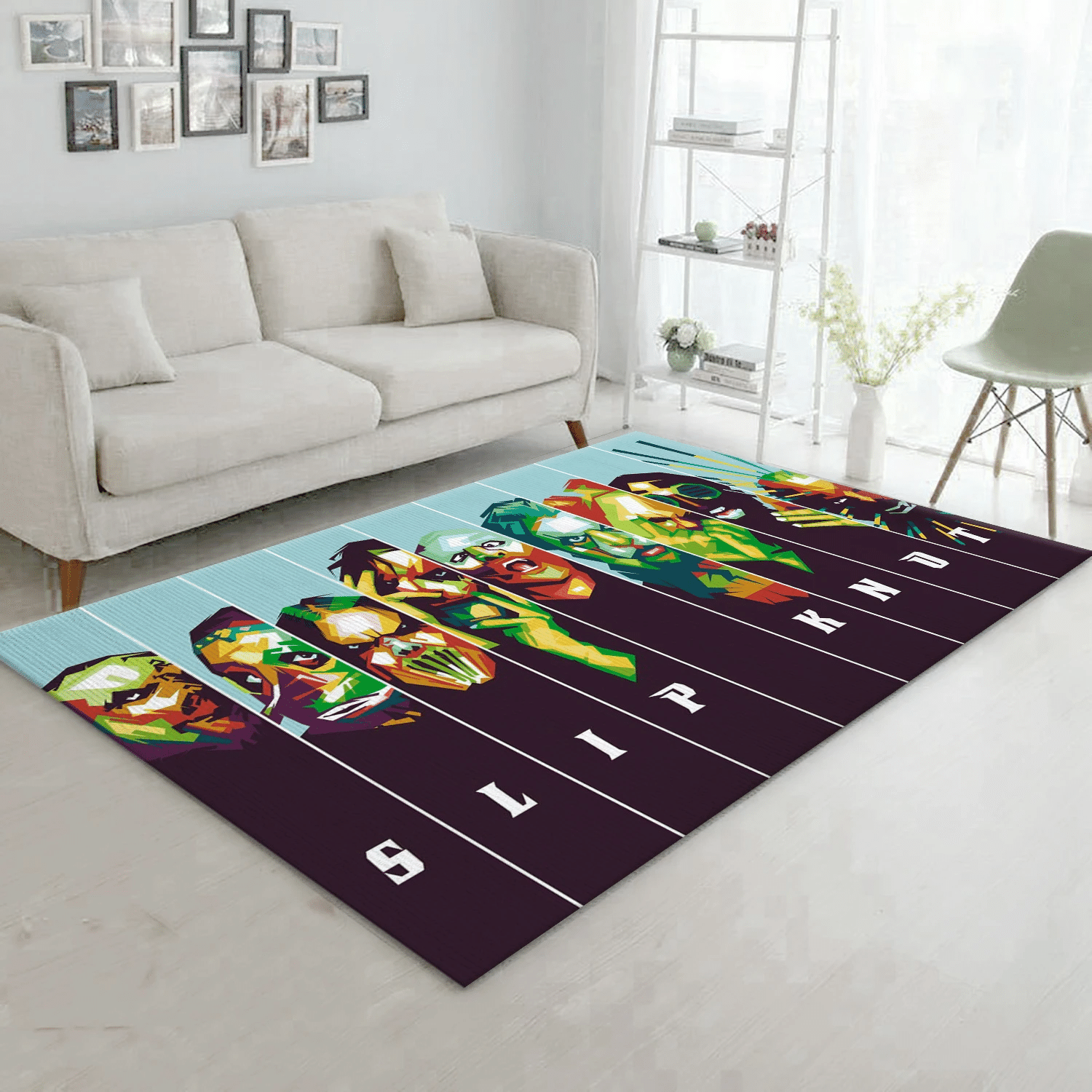 Slipknot Band Music Area Rug, Living Room  Rug - US Gift Decor - Indoor Outdoor Rugs