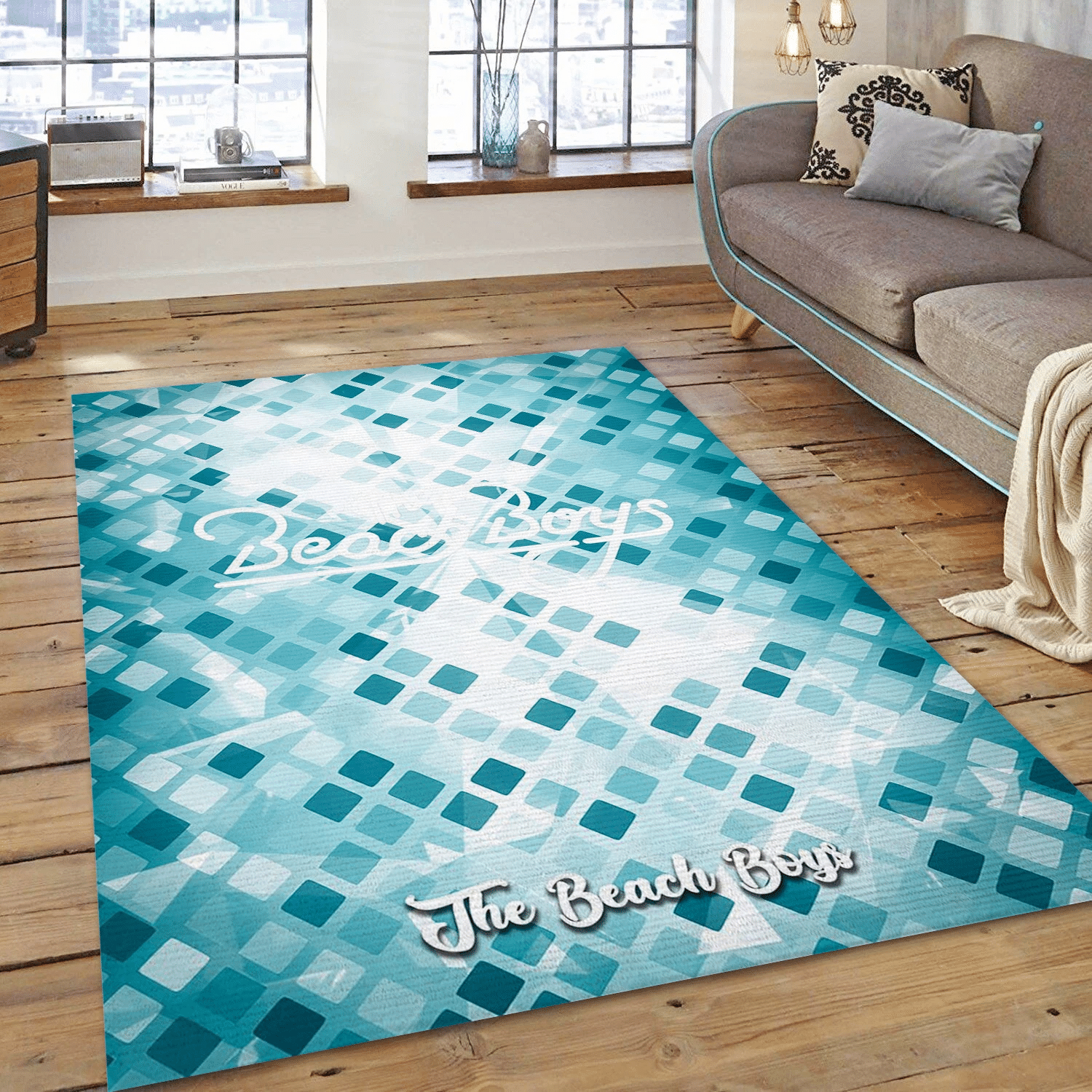 The Beach Boys Music Area Rug, Living Room  Rug - Family Gift US Decor - Indoor Outdoor Rugs