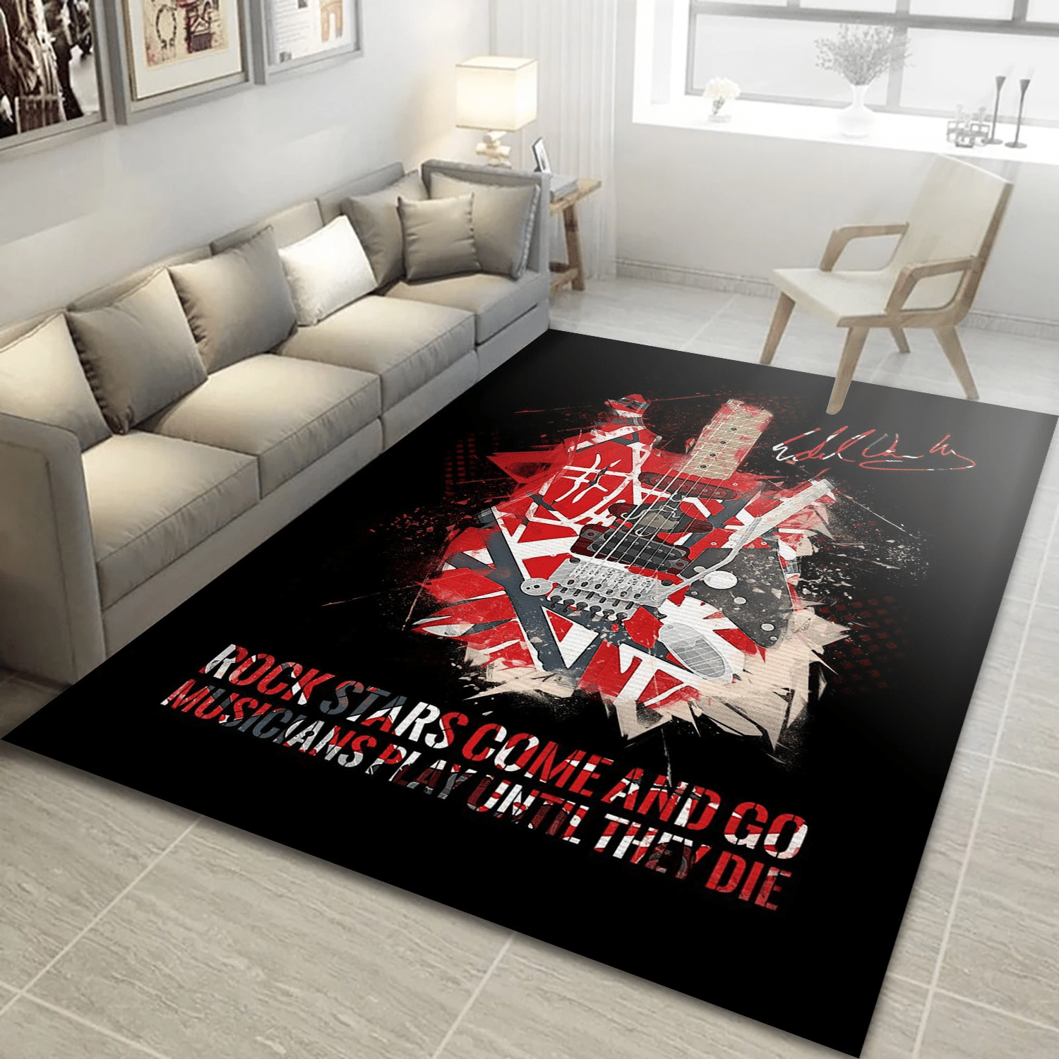 Van Halen Rock Star Area Rug, Living Room  Rug - Christmas Gift US Decor - Indoor Outdoor Rugs