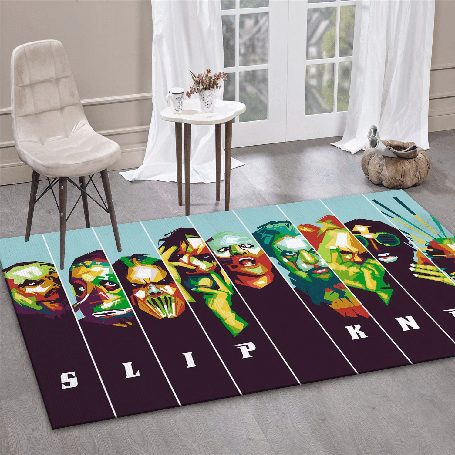 Slipknot Band Music Area Rug, Living Room  Rug - US Gift Decor - Indoor Outdoor Rugs