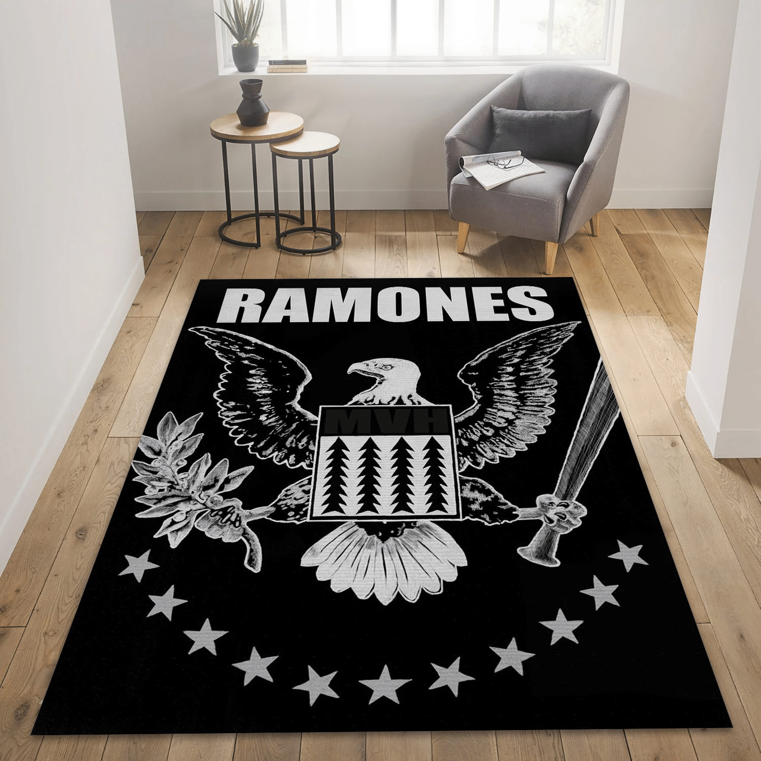 The Ramones Eagle Music Area Rug, Living Room  Rug - US Gift Decor - Indoor Outdoor Rugs