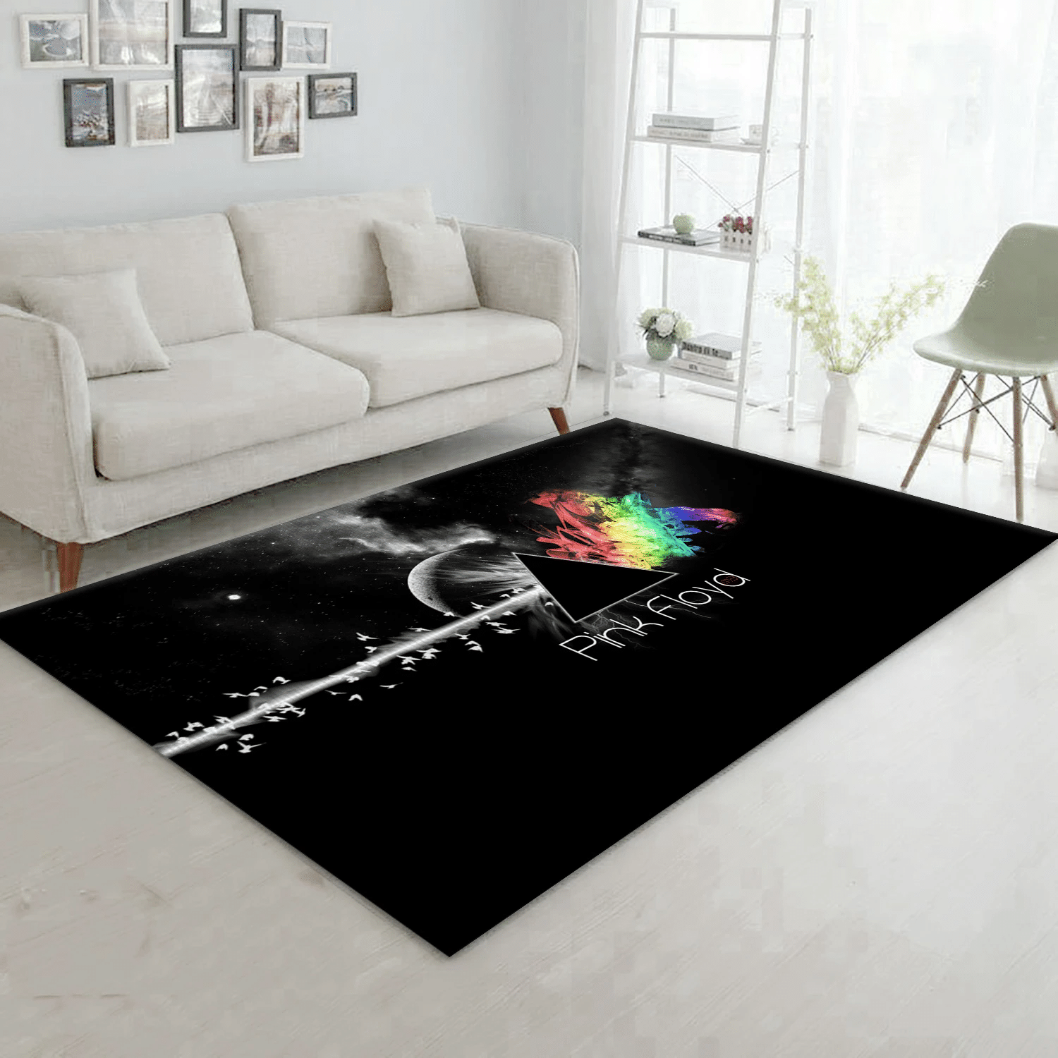 Pink Floyd Logo Music Area Rug, Living Room  Rug - Floor Decor - Indoor Outdoor Rugs