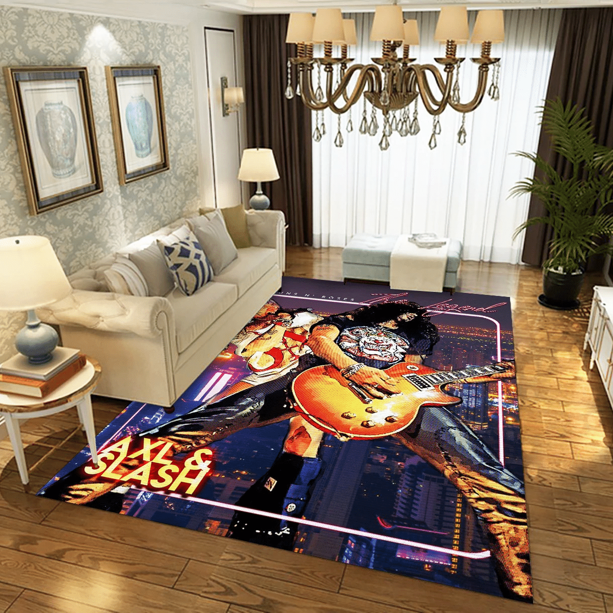 Guns N Roses The Legend Music Area Rug, Living Room  Rug - Home Decor - Indoor Outdoor Rugs