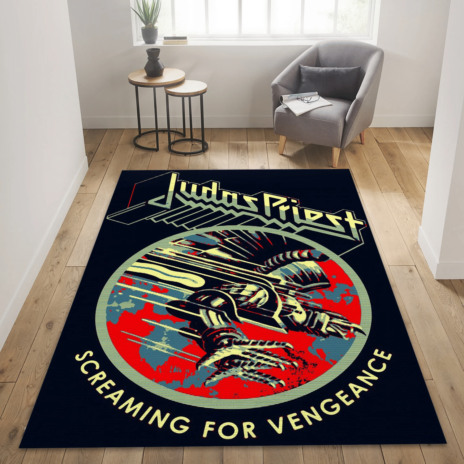 Judas Priest Screaming For Vengeance 1 Music Area Rug Carpet, Living Room  Rug - Floor Decor - Indoor Outdoor Rugs