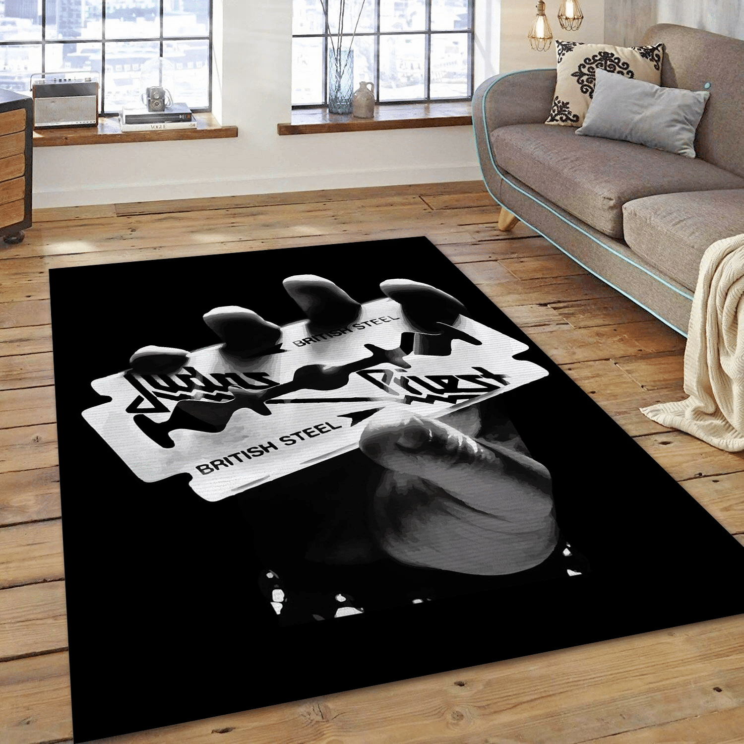 Judas Priest Logo 1 Music Area Rug For Christmas, Living Room  Rug - US Gift Decor - Indoor Outdoor Rugs