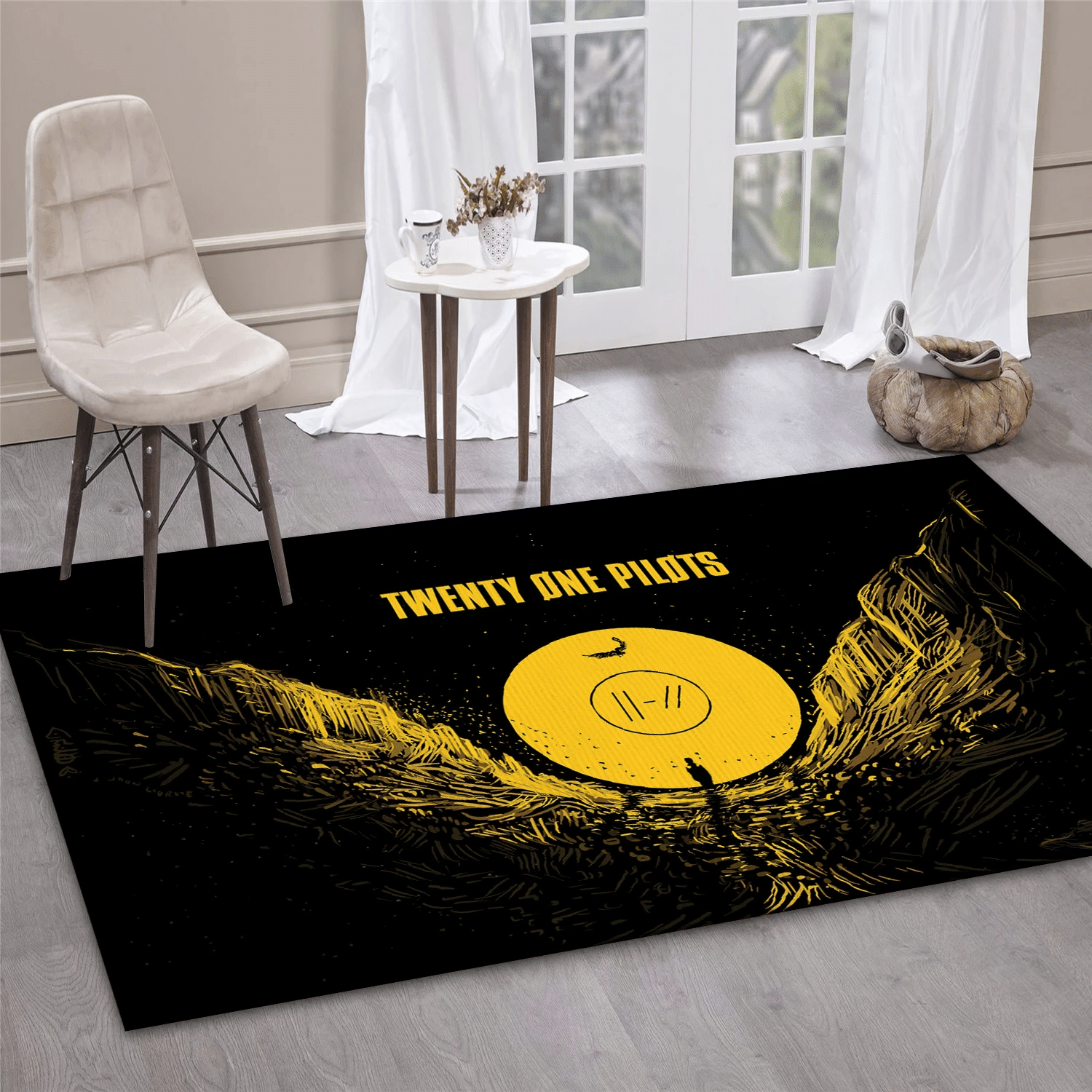 Twenty One Pilots Band 5 Area Rug, Living Room  Rug - Family Gift US Decor - Indoor Outdoor Rugs