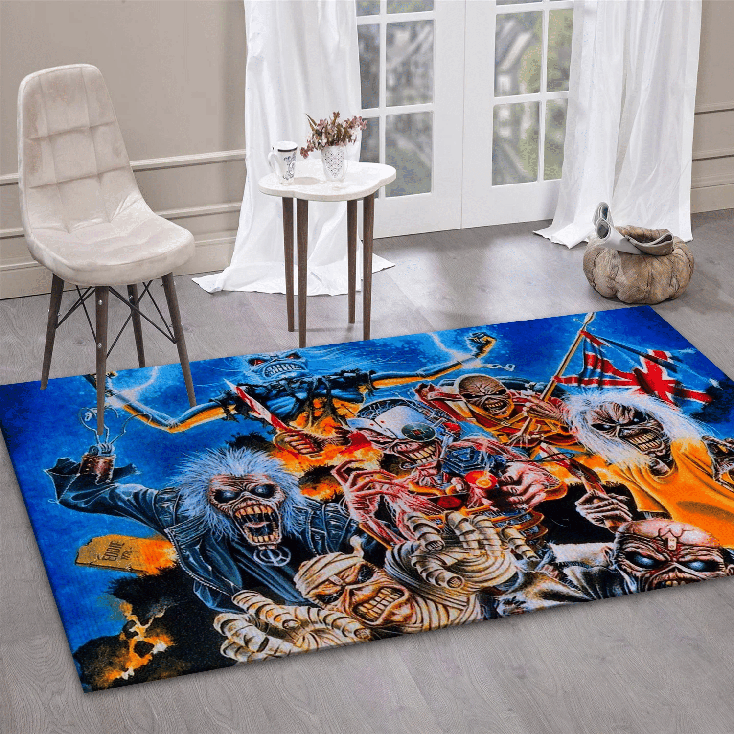 Iron Maiden Horror Music Area Rug For Christmas, Living Room  Rug - Christmas Gift US Decor - Indoor Outdoor Rugs