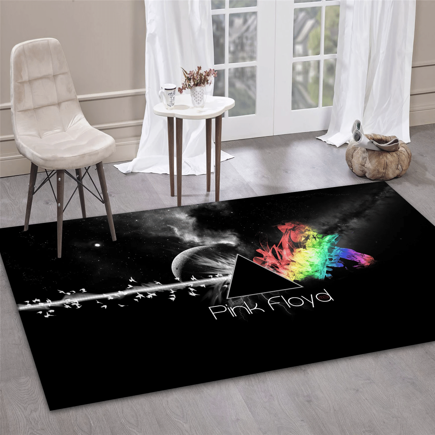 Pink Floyd Logo Music Area Rug, Living Room  Rug - Floor Decor - Indoor Outdoor Rugs