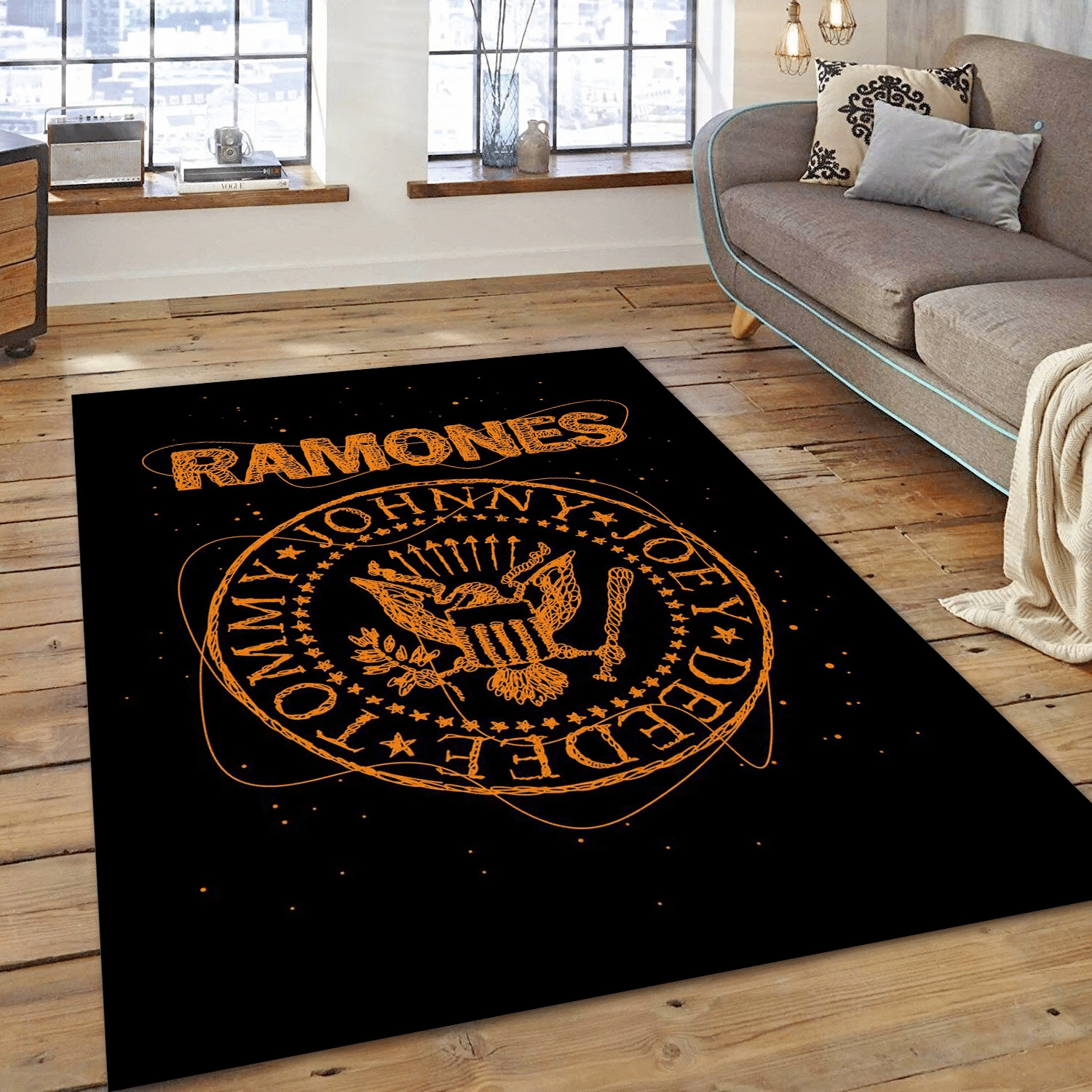 The Ramones Punk Rock Usa Music Area Rug For Christmas, Living Room  Rug - Home Decor - Indoor Outdoor Rugs