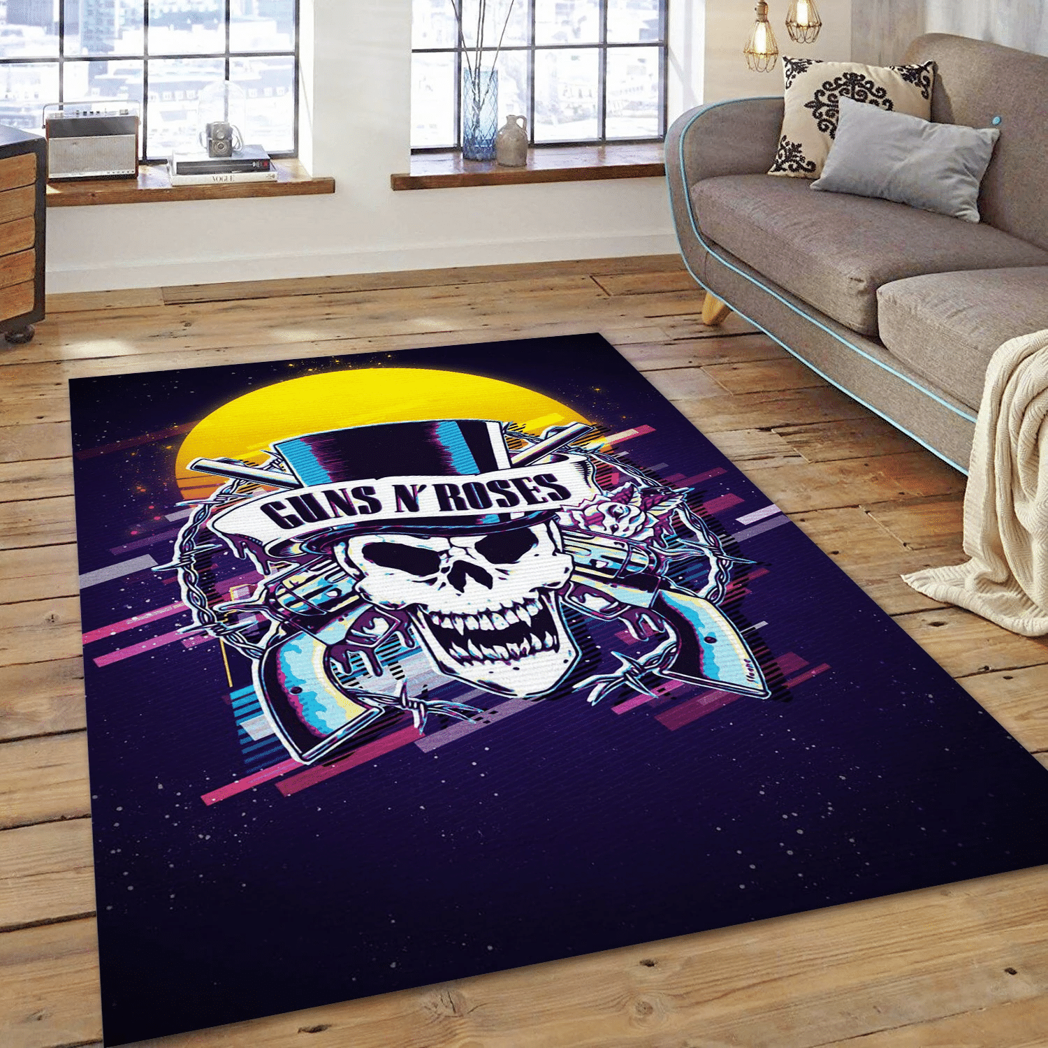 Guns N Roses Band 1 Music Area Rug Carpet, Living Room  Rug - Home Decor - Indoor Outdoor Rugs