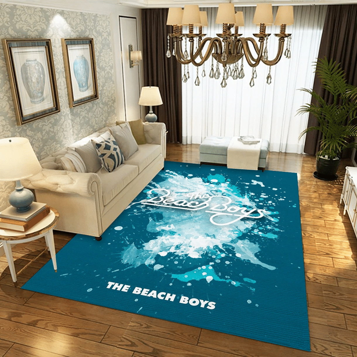 The Beach Boys Blue Area Rug, Living Room  Rug - Home Decor - Indoor Outdoor Rugs