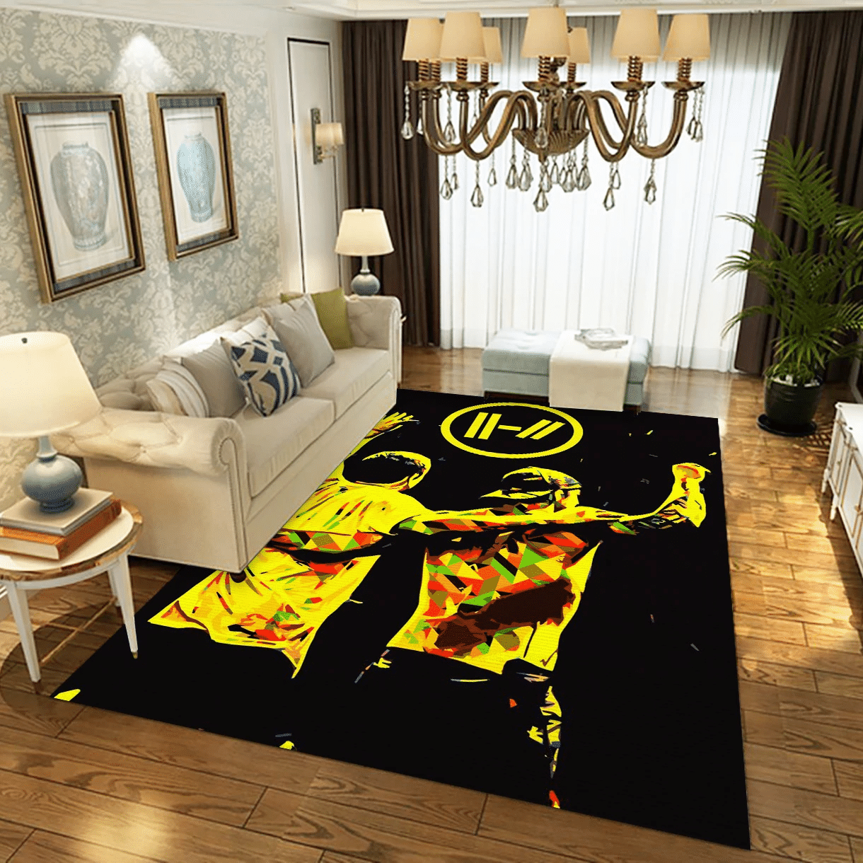 Twenty One Pilots Band Music Area Rug Carpet, Living Room  Rug - US Gift Decor - Indoor Outdoor Rugs