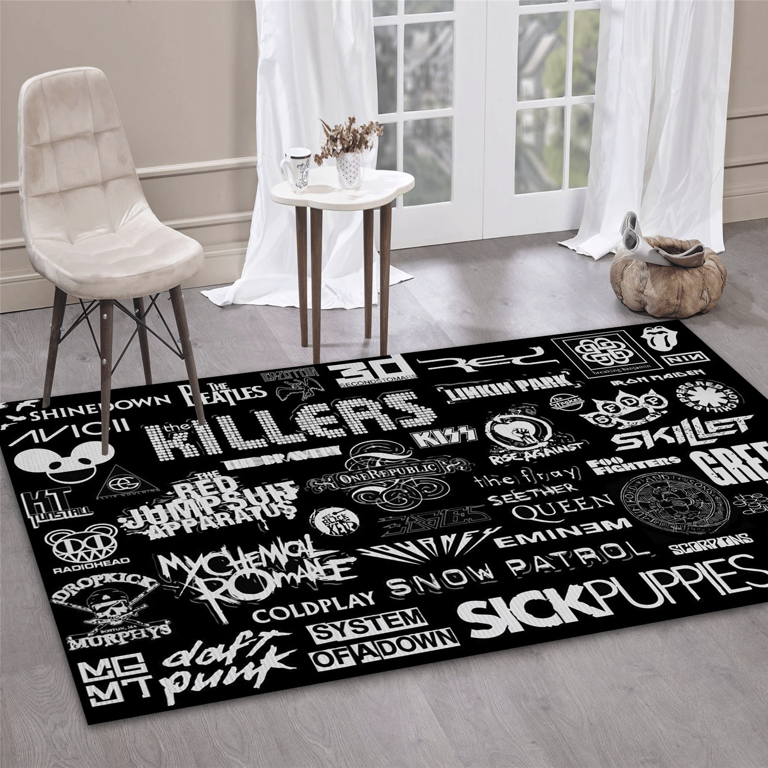 All Legend Band Music Area Rug Carpet, Living Room  Rug - US Gift Decor - Indoor Outdoor Rugs