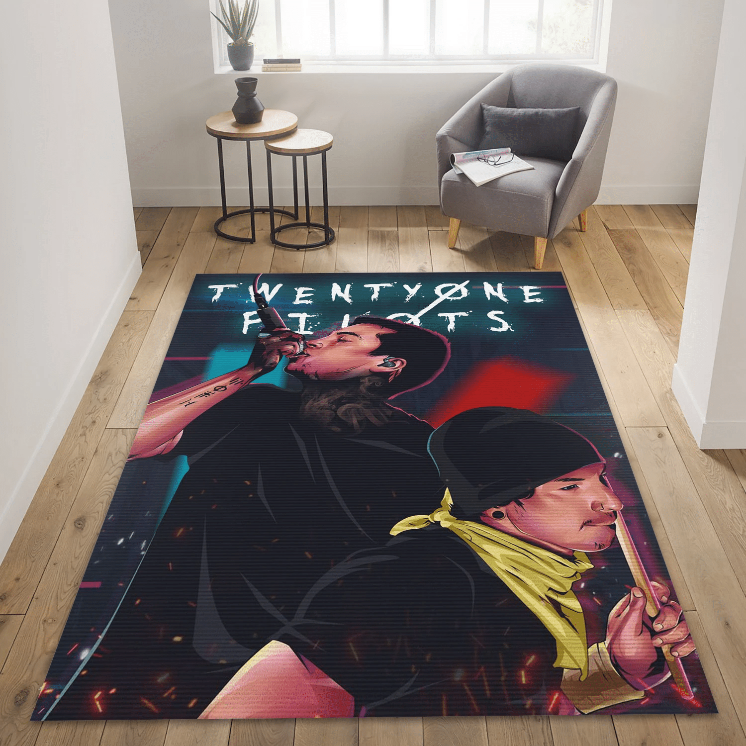 Twenty One Pilots Music Area Rug For Christmas, Living Room  Rug - Floor Decor - Indoor Outdoor Rugs